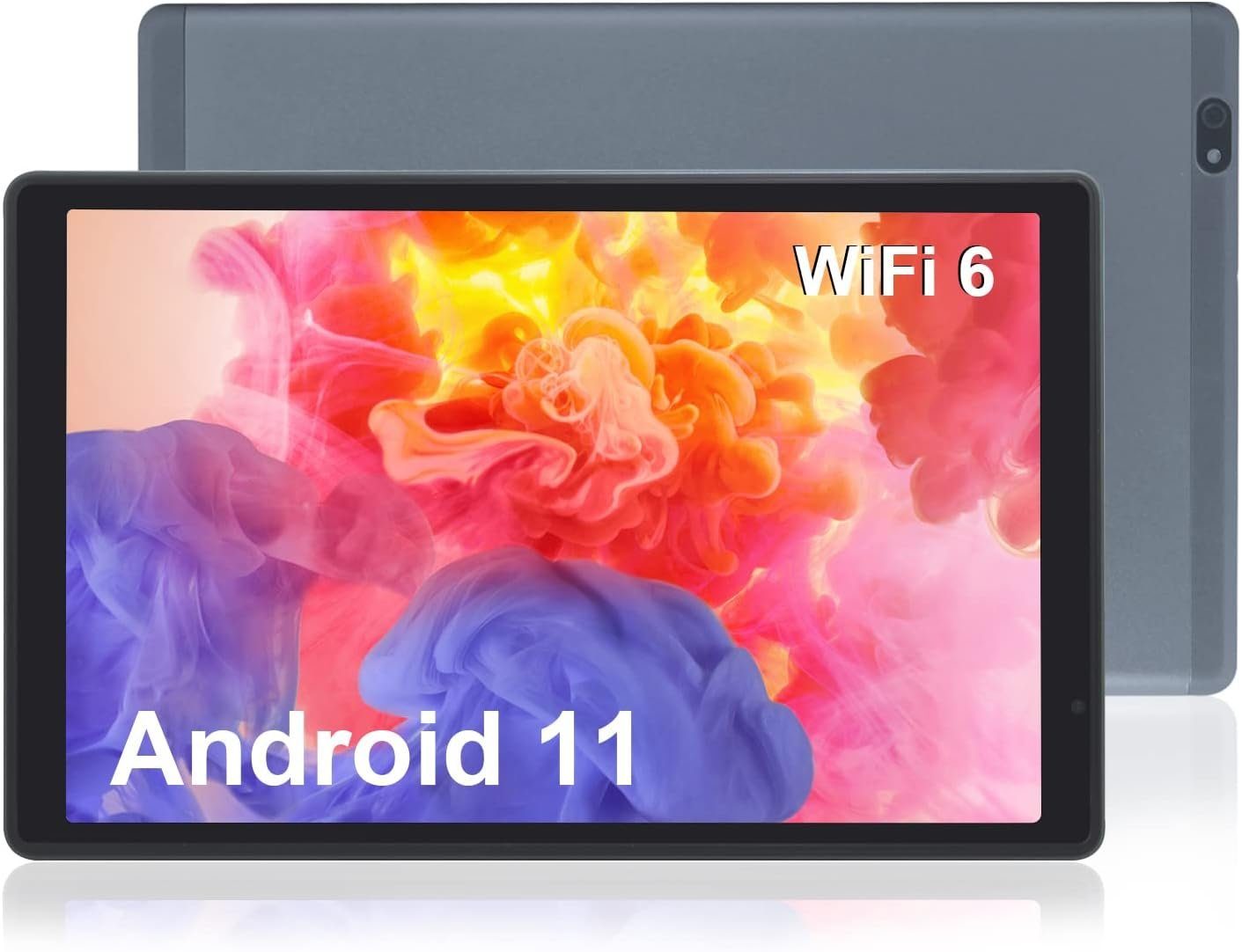 CWOWDEFU Tablet (10.1", 32 GB, Android 11, 5G+WiFi6 Tablet 3GB RAM, Quad-Core, HD Glas, 5MP+8MP Kamera, 6000mAh)