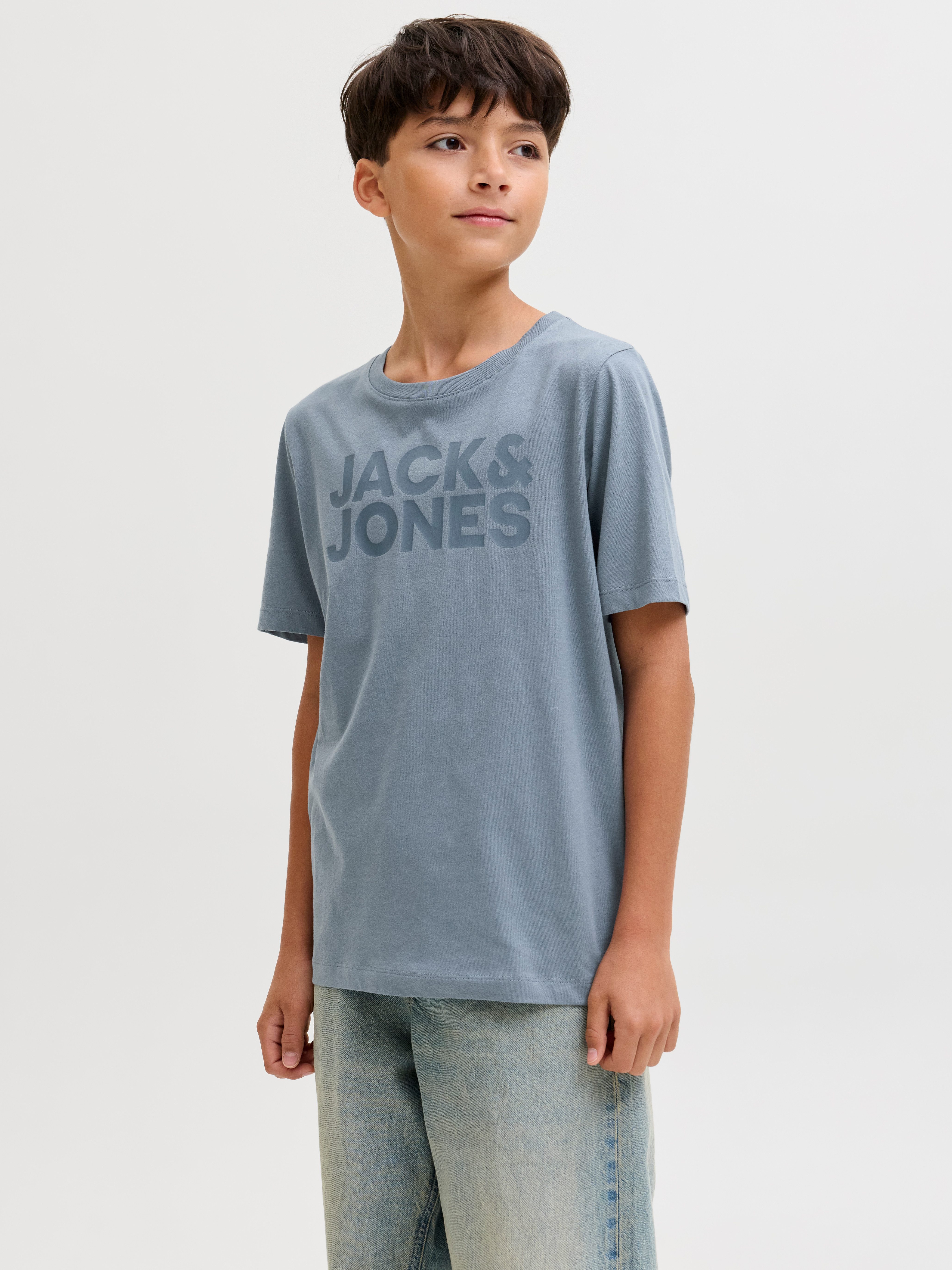 Jack & Jones Junior Rundhalsshirt JJECORP stylisch, atmungsaktiv, pflegeleicht bedruckt, casual, regular fit, Jersey, Rundhals