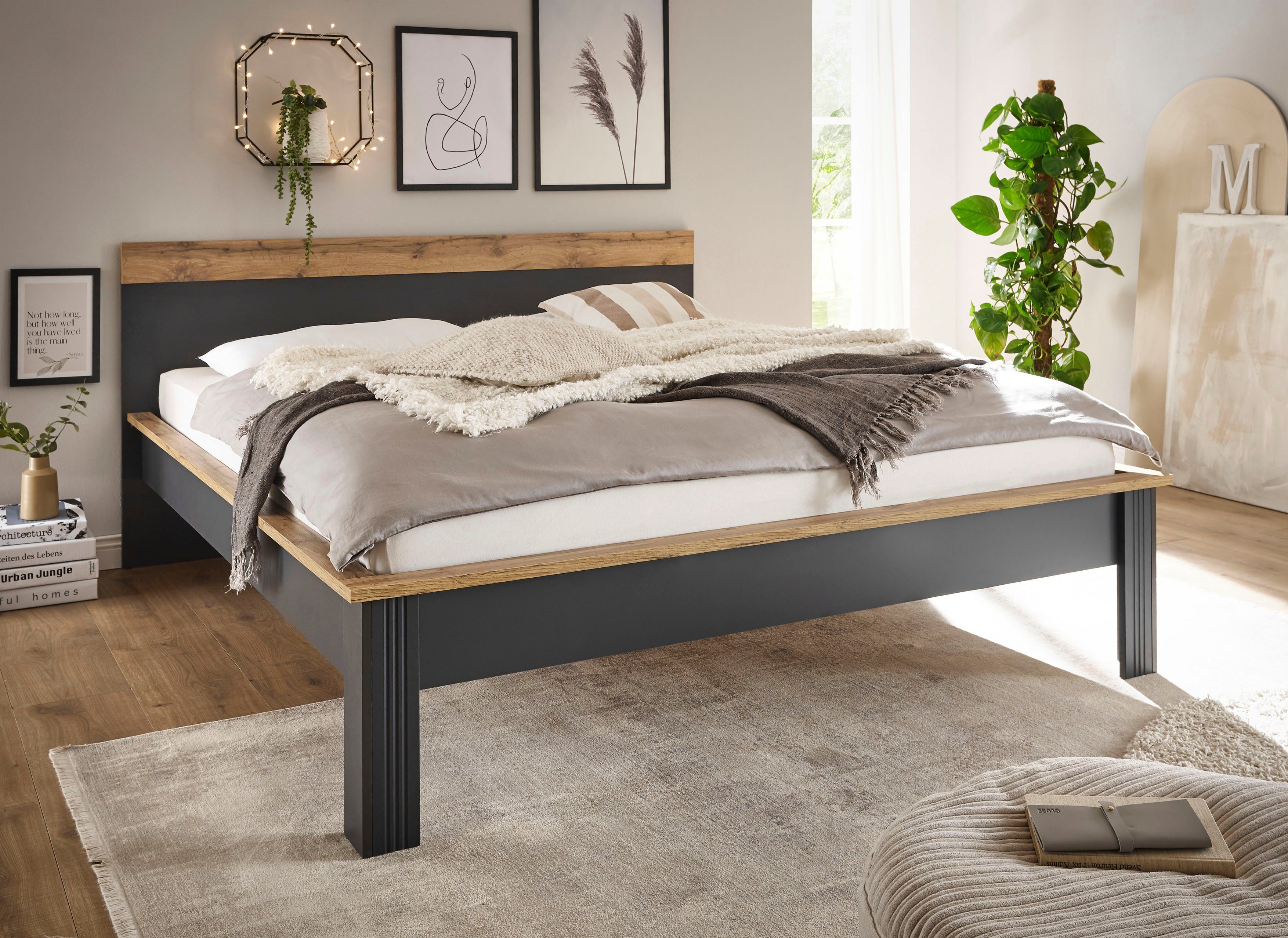 Home affaire Einzelbett "WESTMINSTER Bett im Landhausstil, Doppelbett, Bett günstig online kaufen