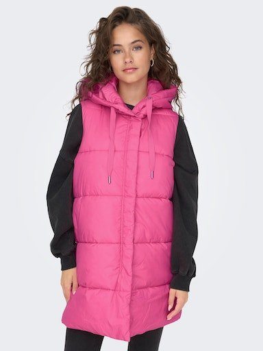 Pink ONLY Steppweste WAISTCOAT PUFFER OTW ONLASTA CC Azalea