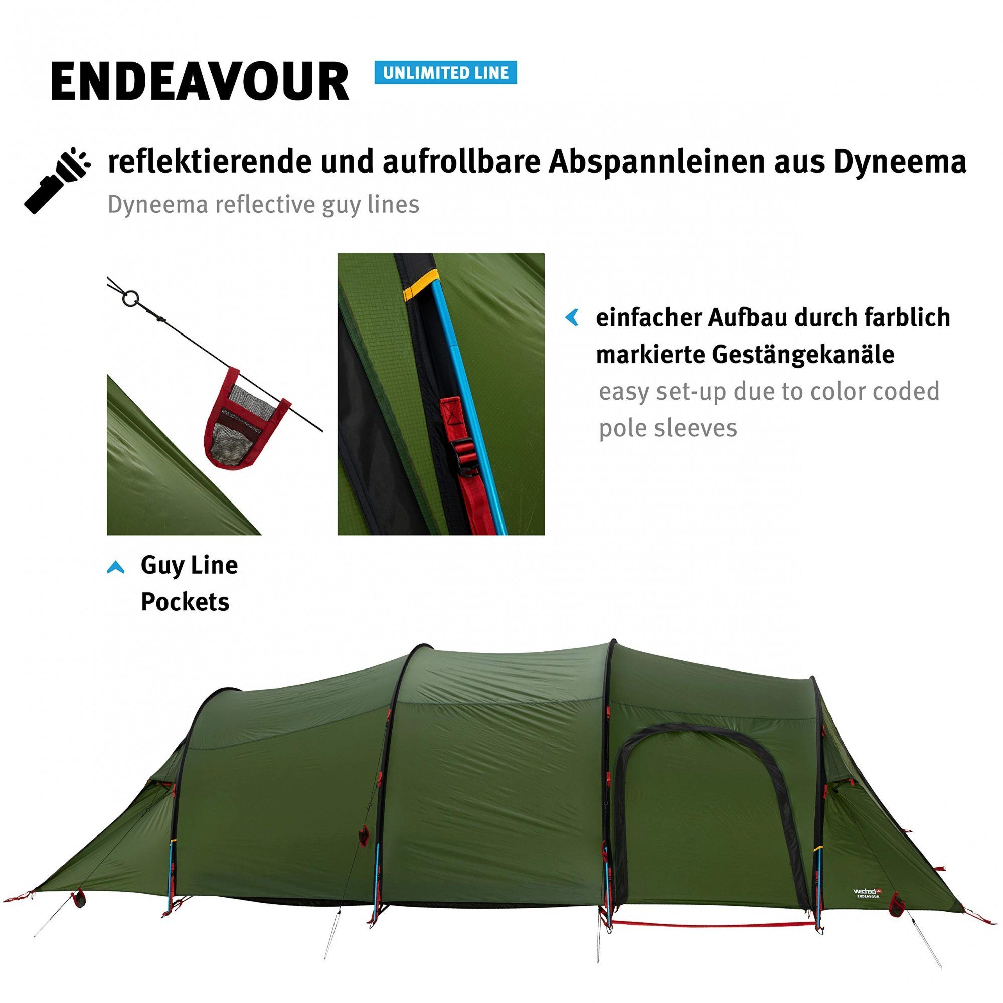 Wechsel Grün, Personen Expeditionszelt 4 Endeavour Biwakzelt 4 - - Jahreszeiten 4 Tents Personen: