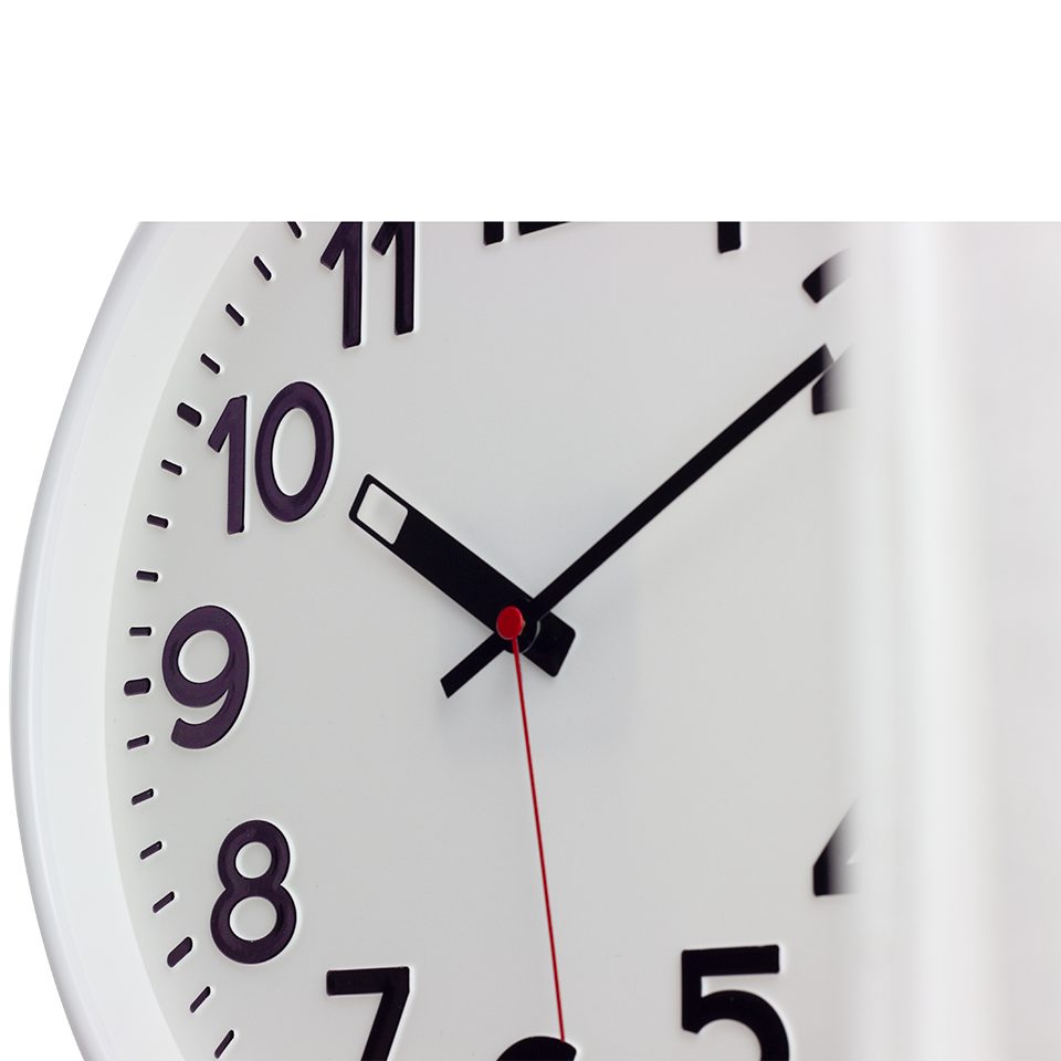 EUROTIME Funkwanduhr EUROTIME 53821-00 Funkwanduhr mit schwarzen erhabenen günstig online kaufen