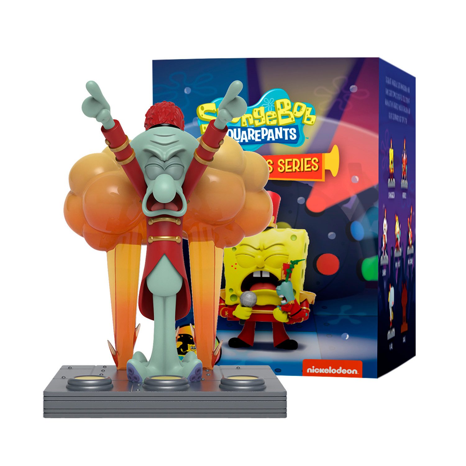 Sponge Bob Sammelfigur Mighty Jaxx - Spongebob Squarepants Band Geeks, Eine Packung – enthält eine zufällige Figur