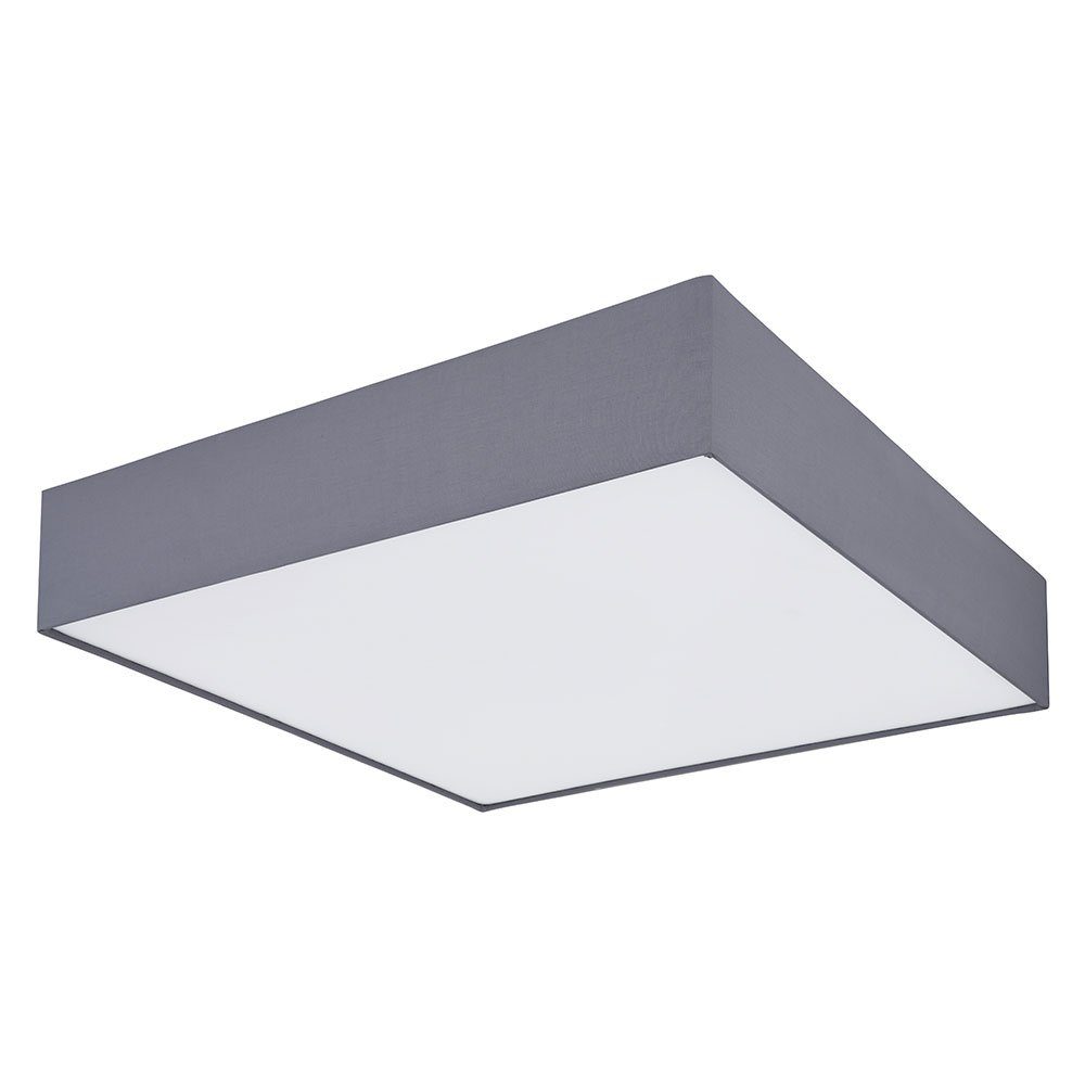GLOBO LIGHTING LED Deckenleuchte, LED-Leuchtmittel fest verbaut, Kaltweiß, Warmweiß, Neutralweiß, Tageslichtweiß, Farbwechsel, LED Deckenleuchte Textil 3 Stufen über Wandschalter zu schalten weiß