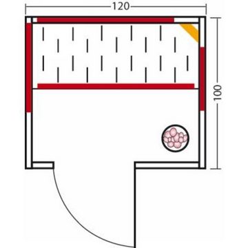 Infraworld Infrarotkabine Infraworld TrioSol Natura 120 Fichte Infrarotkabine mit