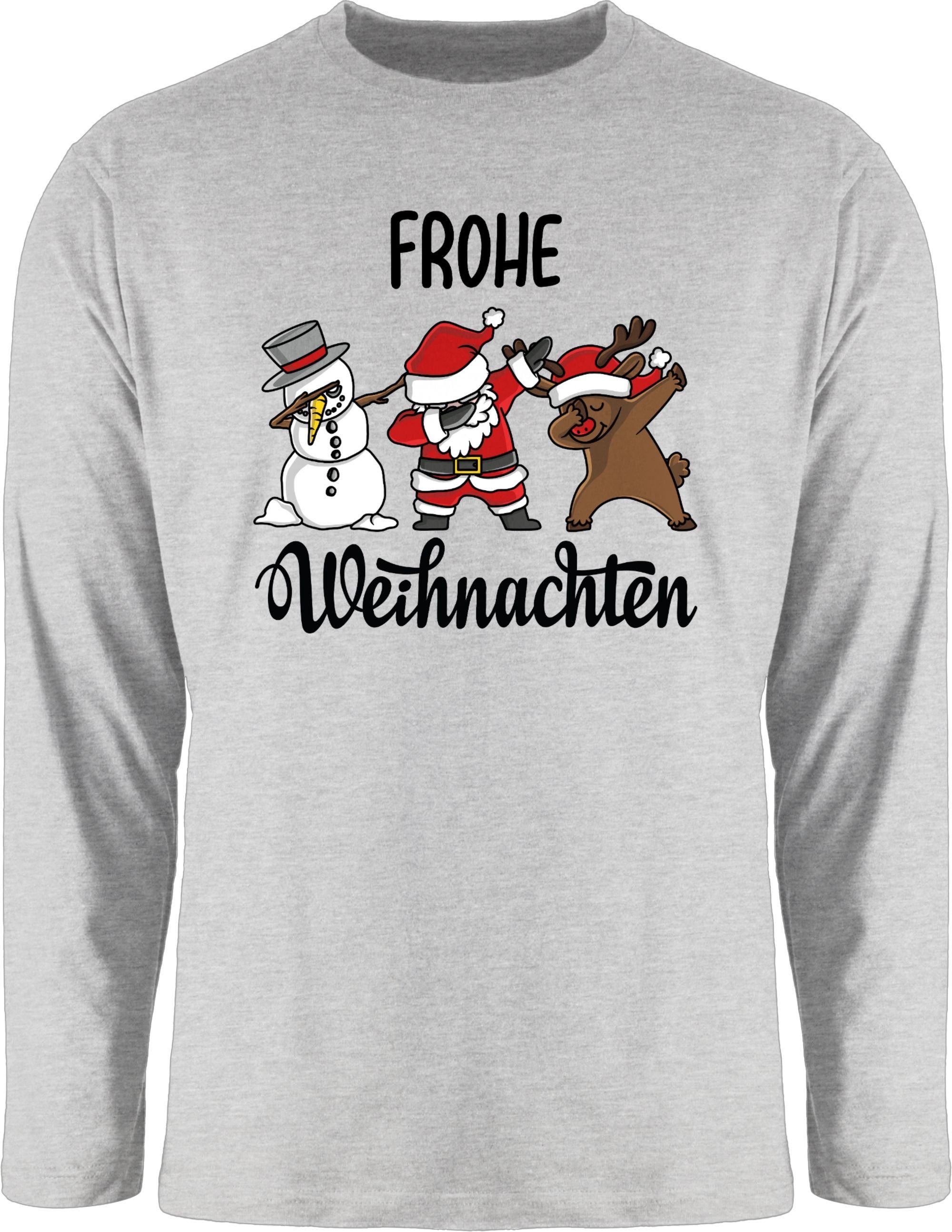Shirtracer Rundhalsshirt Dabbing Frohe Weihnachten I Schneemann I Weihnacht günstig online kaufen