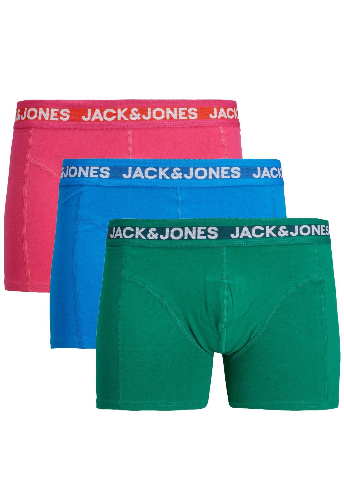 Jack & Jones Boxershorts 3-er Stück Pack Boxershorts Set JACCOLORFUL (3-St) 4708 in Blau-3