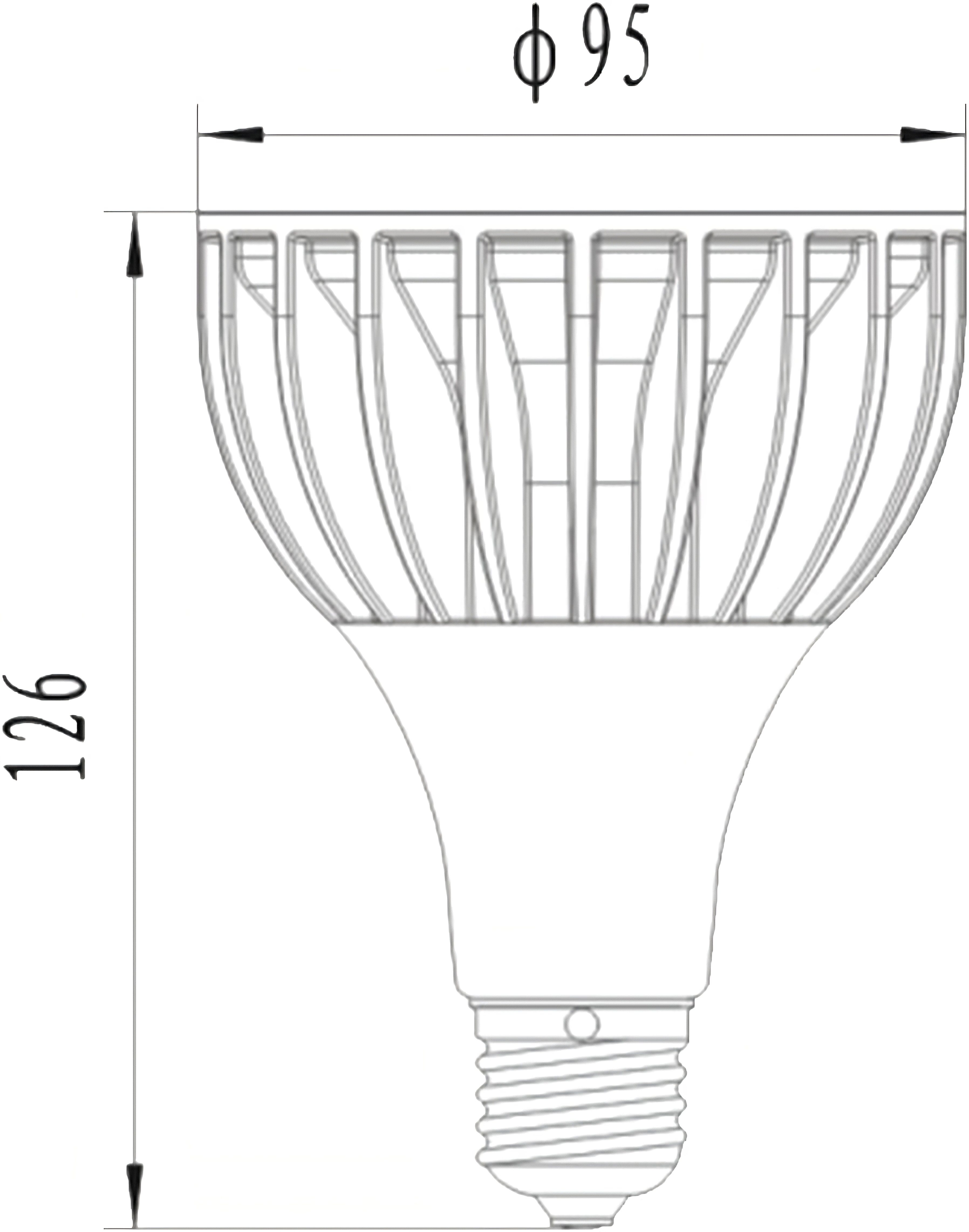 Ersatz warmweiß LED Strahler Lampe 200W LED Deckenspot 20W Ogeled E27 Spot