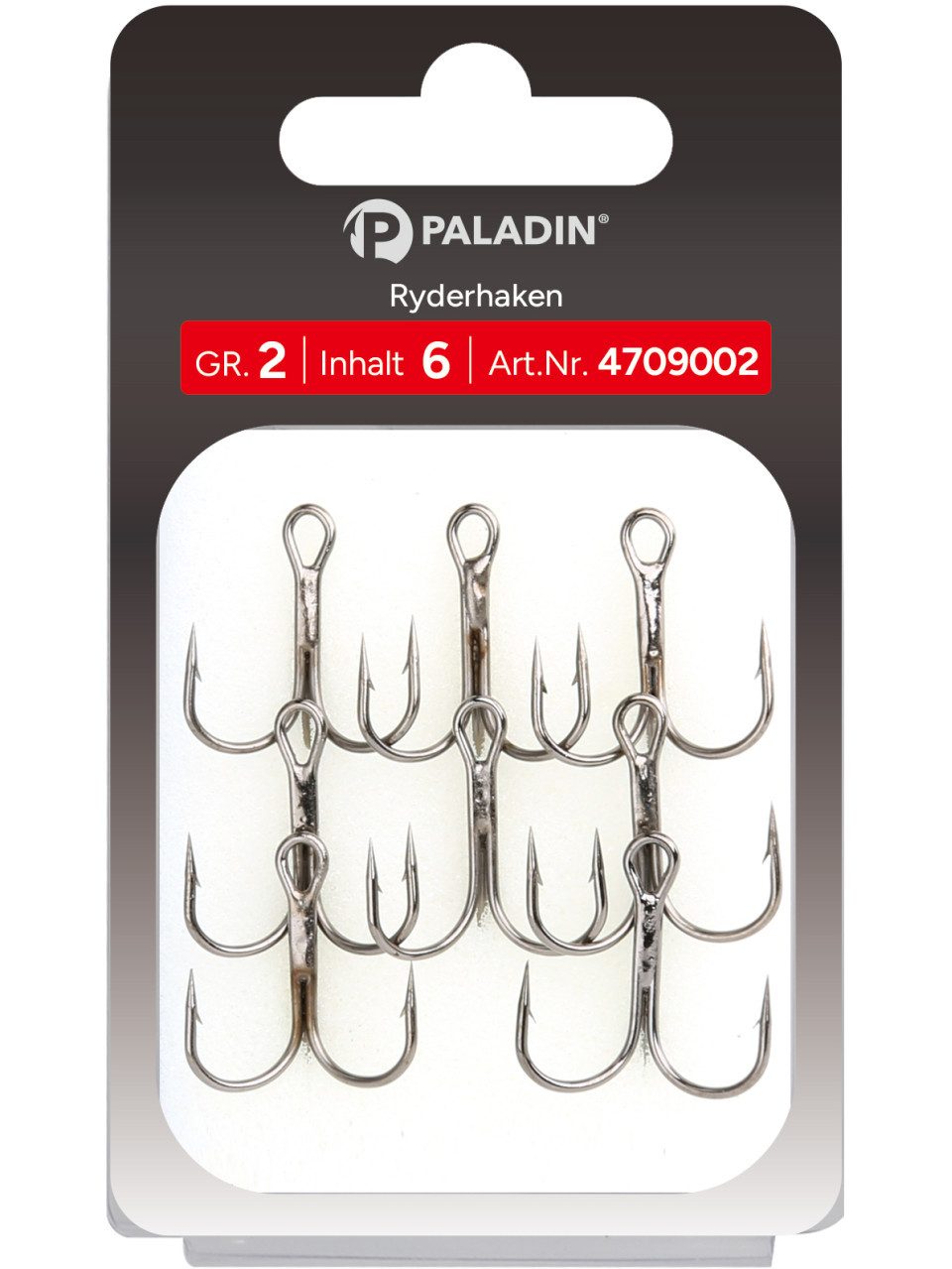 Angelhakenbinder Paladin Angelhaken Drilling Gr. 4 Größe