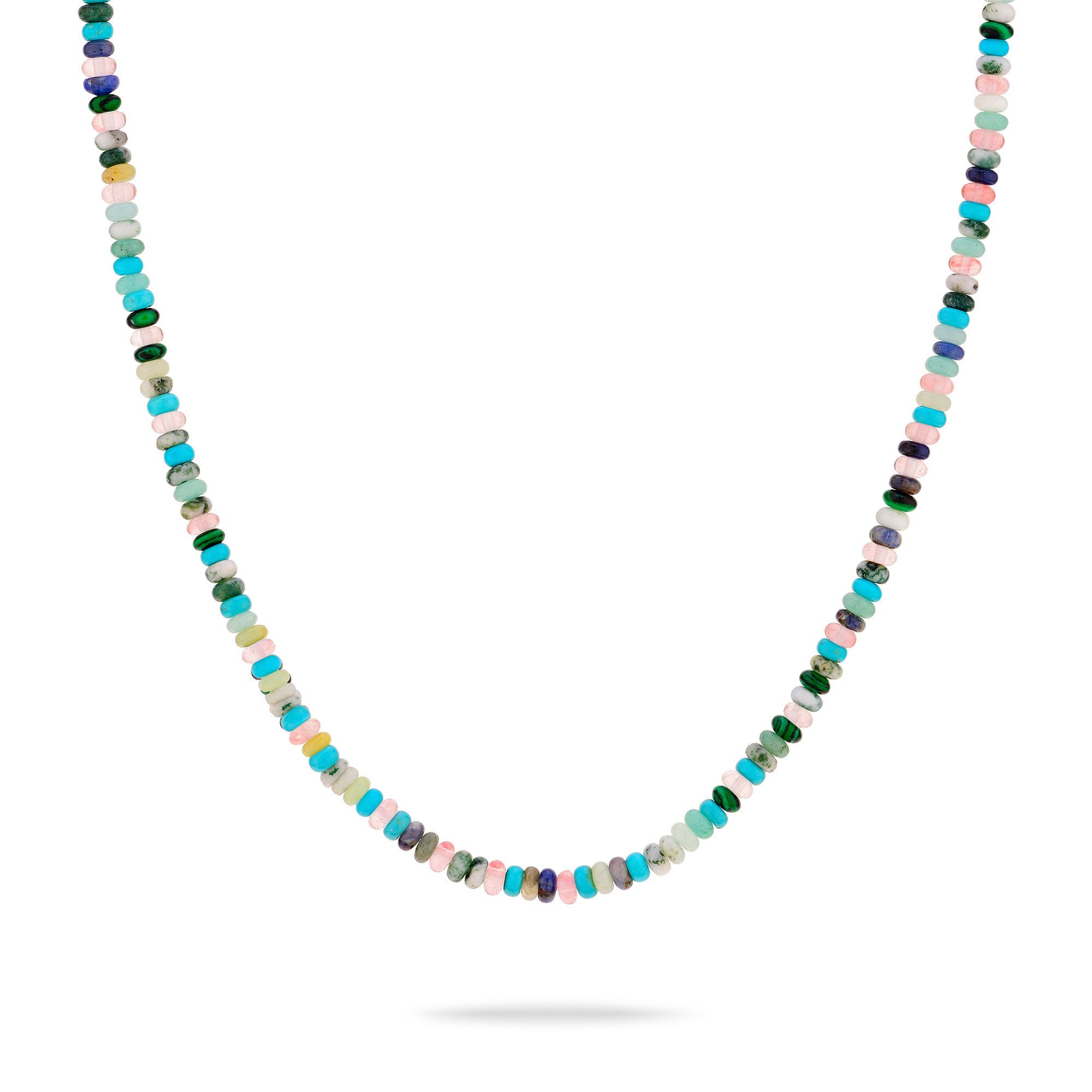 Tamaris Charm-Kette Schmuck Geschenk Edelstahl Halskette All About Beads, mit Naturstein