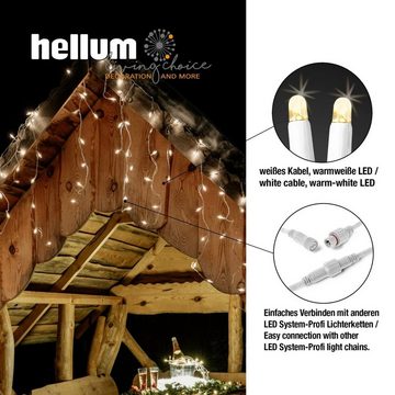 Hellum LED-Lichtervorhang LED-System Profi Eislichtvorhang 80 BS warmweiß/weiß