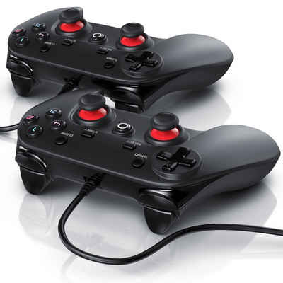 CSL Gaming-Controller (Spar-Set, 2 St., PC & PS3 Controller, Dual Vibration, Turbo Funktion, Direct & X-Input)