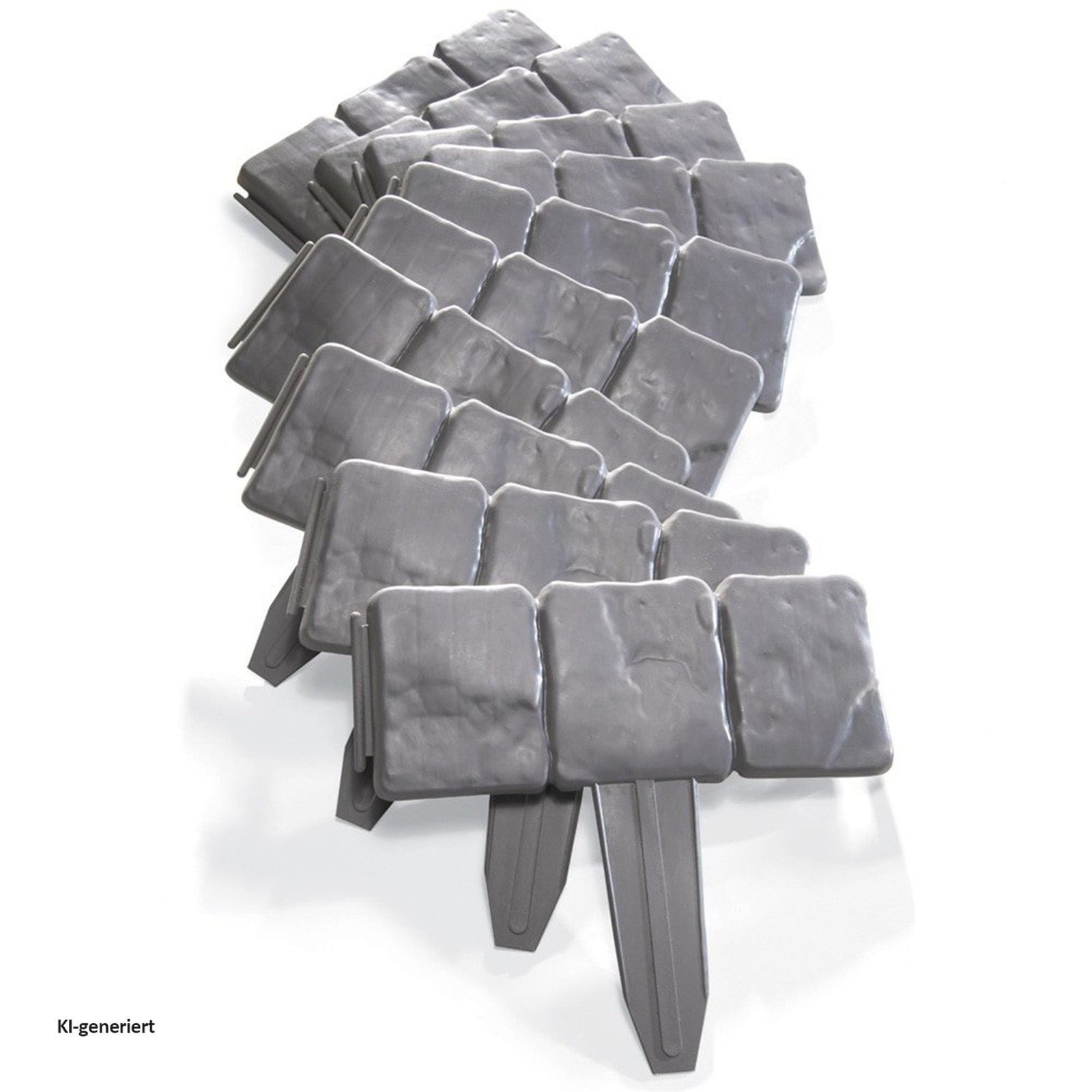 HTI-Living Rasenkante Rasenkante Steinoptik Nessa, LxH: 25x23 cm, Set, 10 Module, Beeteinfassung