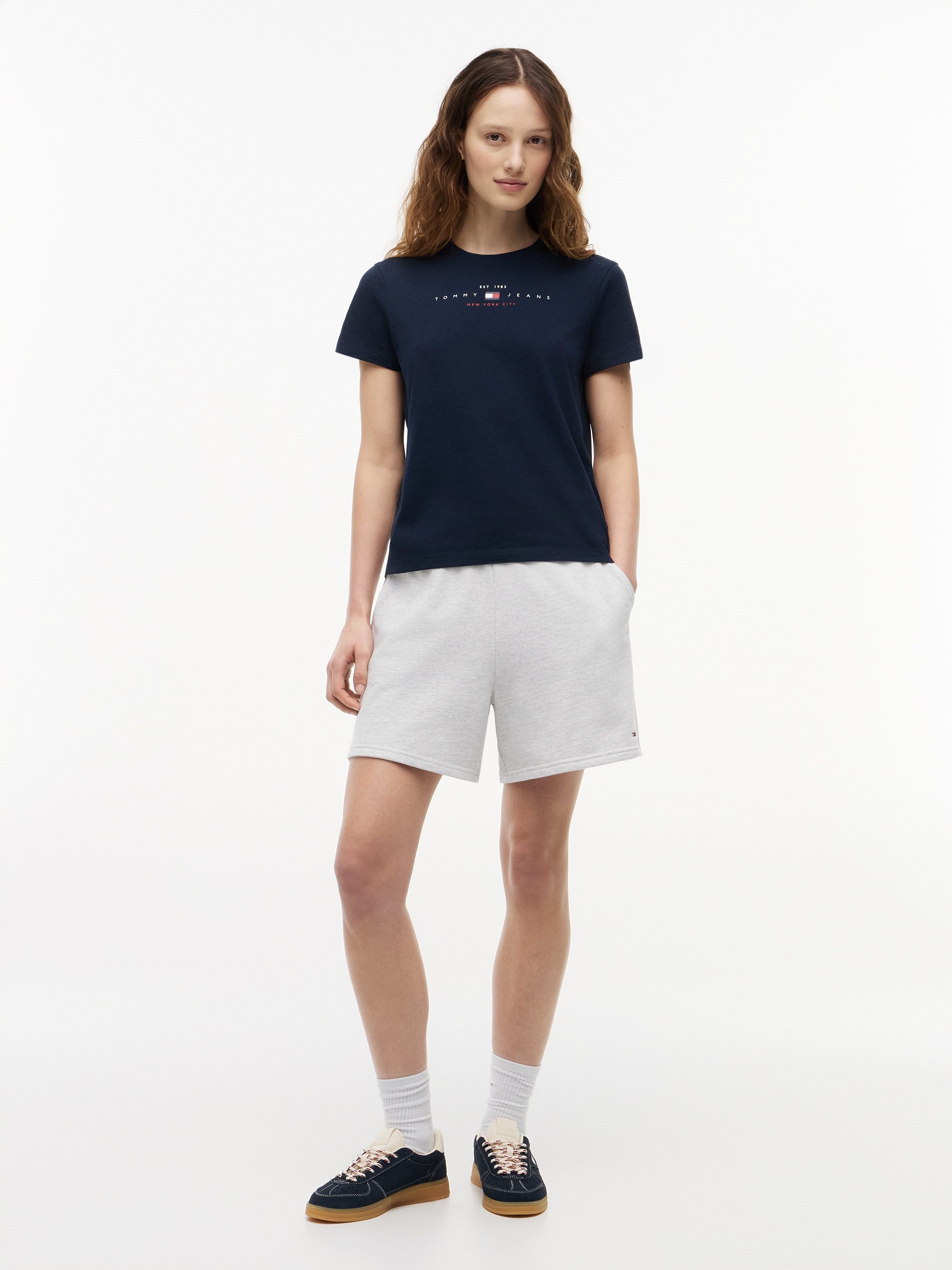 Tommy Jeans Kurzarmshirt TJW REG US LINEAR SS TEE Baumwollmischung, regular fit, Logo – Bild 4 von 5