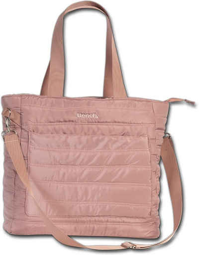 Bench. Schultertasche Bench gesteppte Сумки для покупок Bag (Schultertasche, Schultertasche), Damen, Jugend Tasche Textil-Polyester rosa, altrosa, Uni