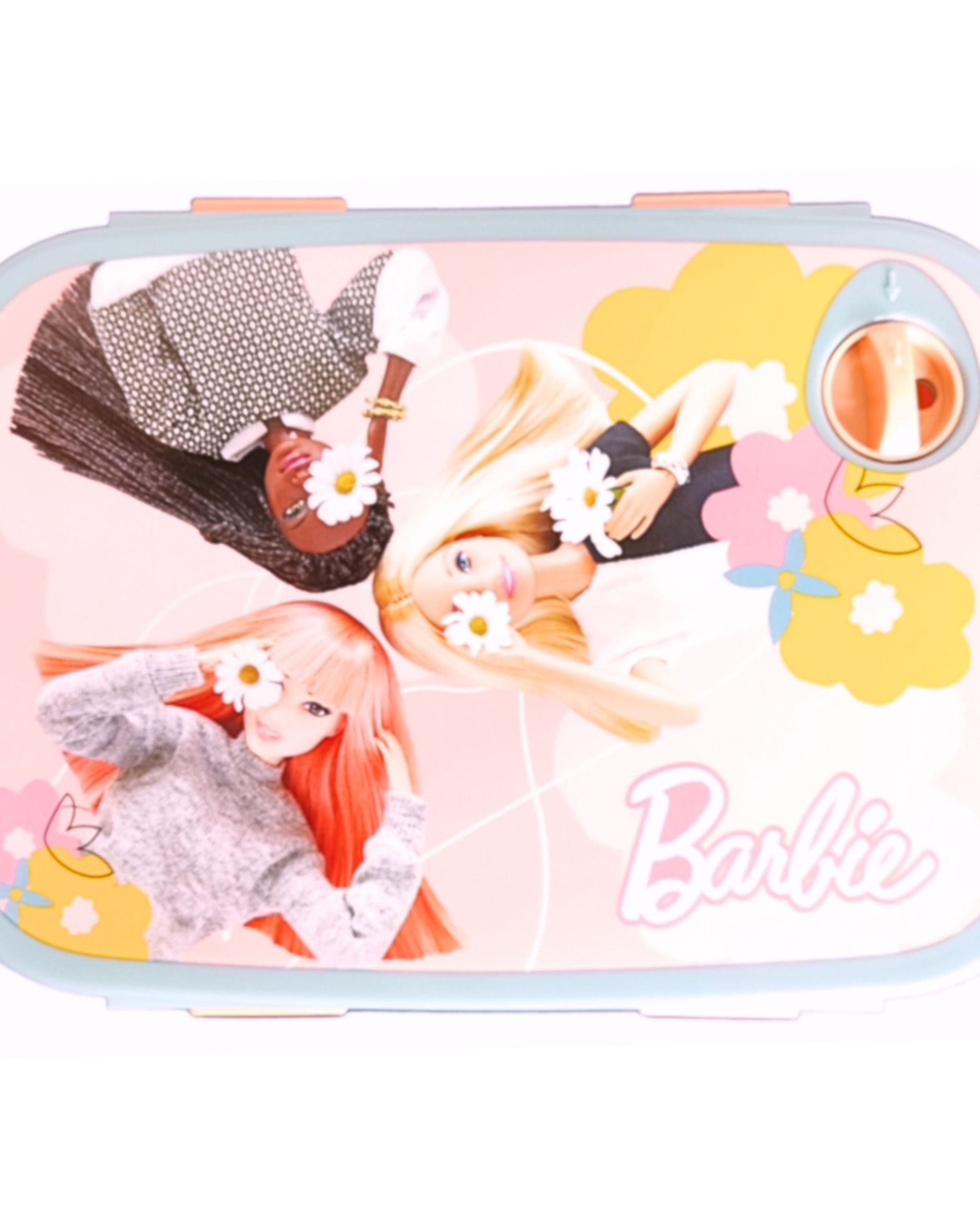 Barbie Lunchbox EVERY DAY IS A FRESH START, Aluminium, (2-tlg), Kinder Set Brotdose + Alu Trinkflasche BPA frei