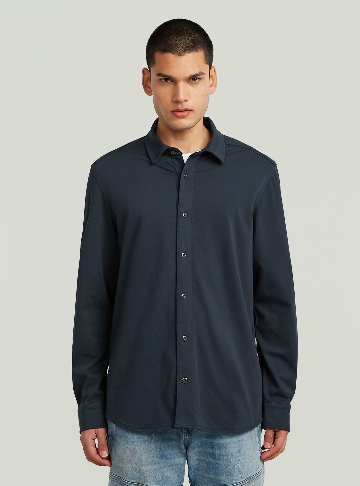 Langarmshirt Marine Jersey Shirt