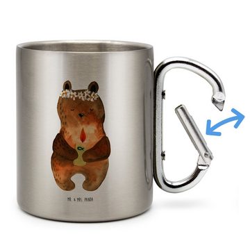 Mr. & Mrs. Panda Tasse Bär Kommunion - Transparent - Geschenk, Tasse, Gottes Segen, Becher, Edelstahl, Einzigartiges Design