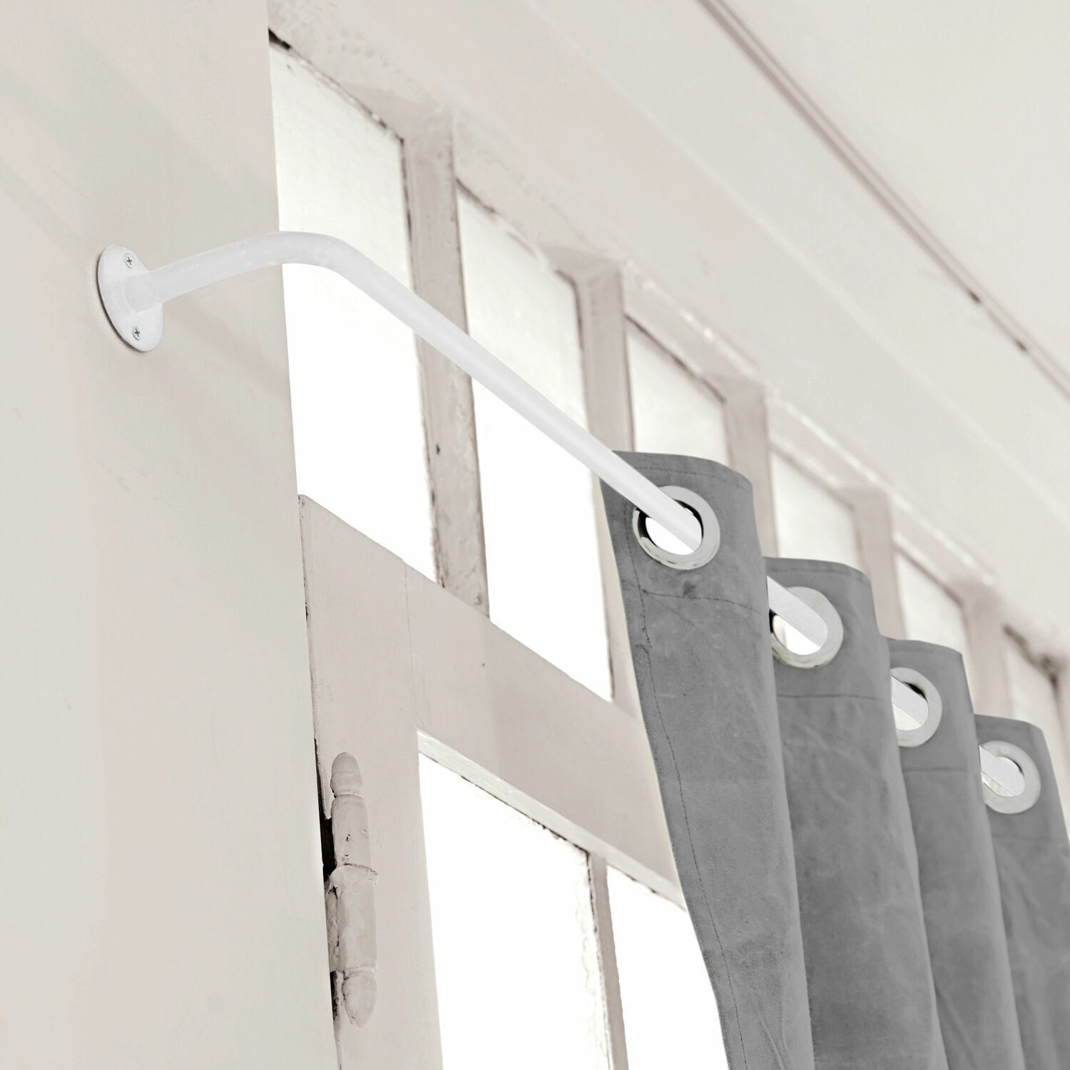 Mirabeau Gardinenstange Gardinenstange Omara weiß, Ø 0 mm, Eisen günstig online kaufen