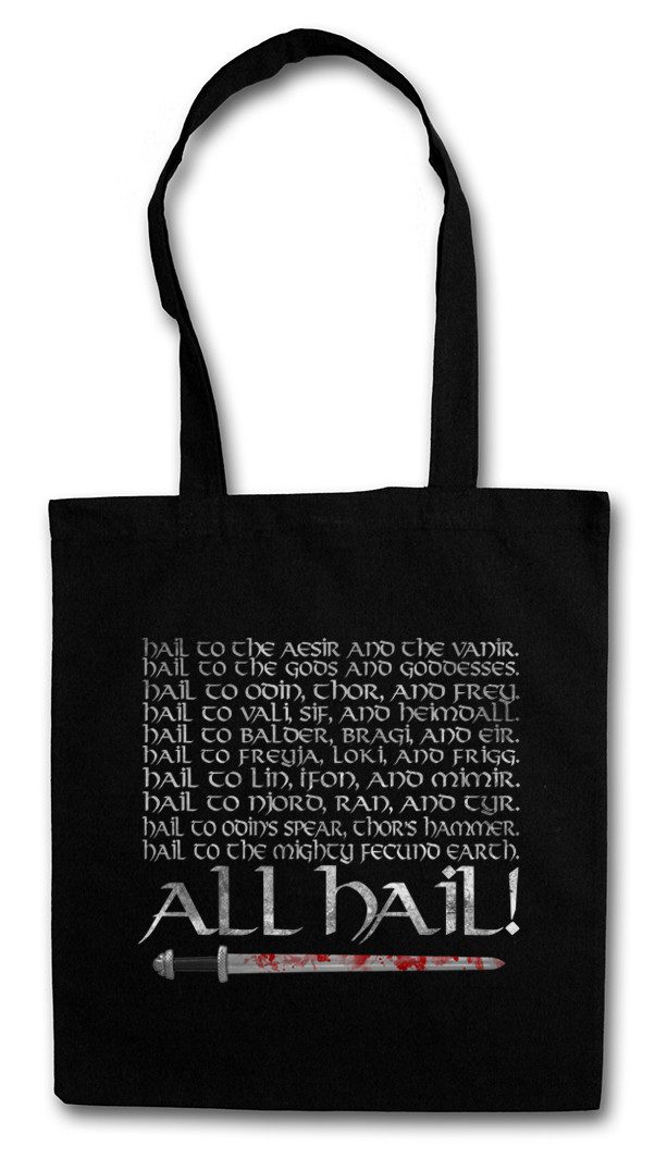 Beuteltasche All Hail Stofftasche Viking Vikings Wikinger Thor Odhin Walhalla