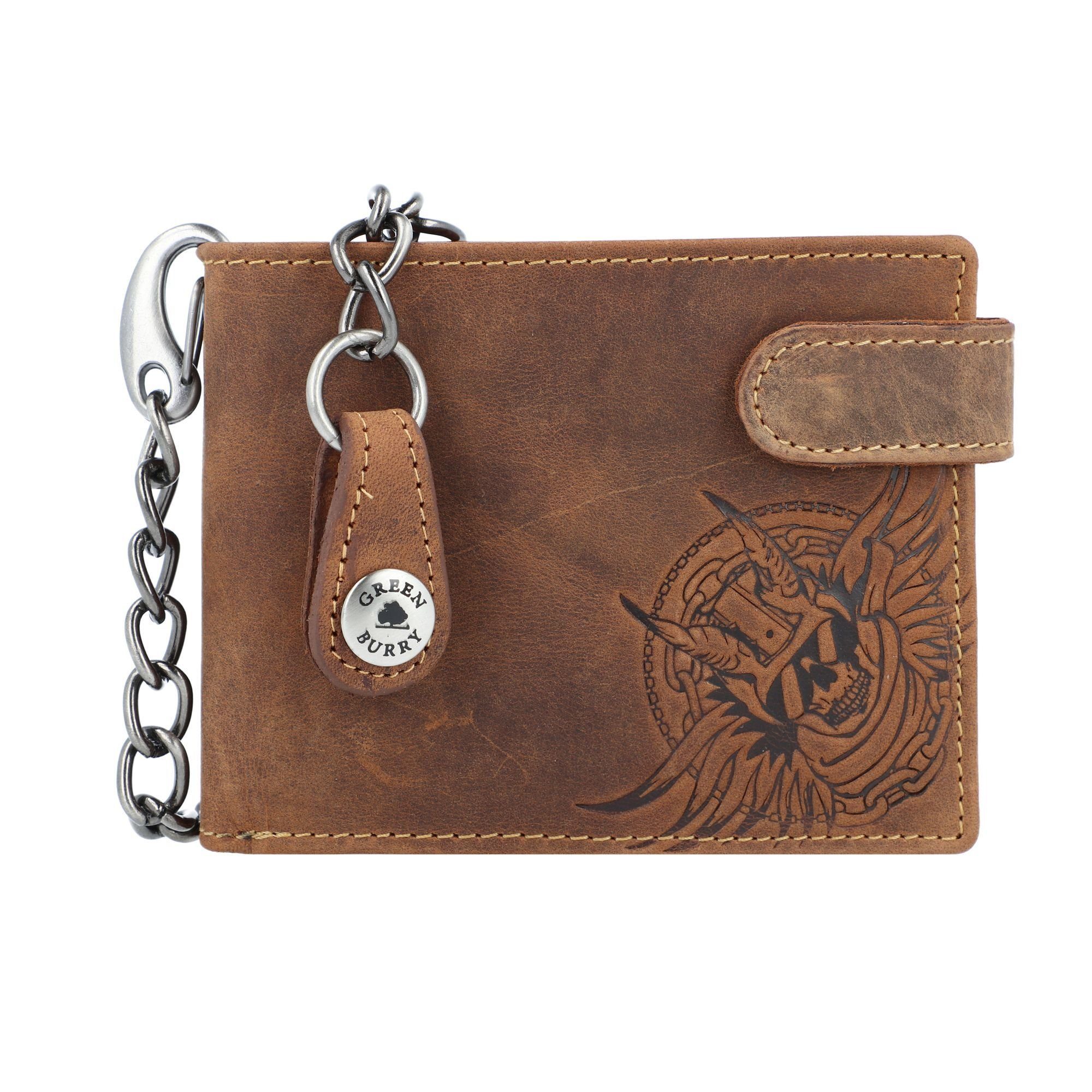 Greenburry Geldbörse Vintage Devil Skull, Leder günstig online kaufen