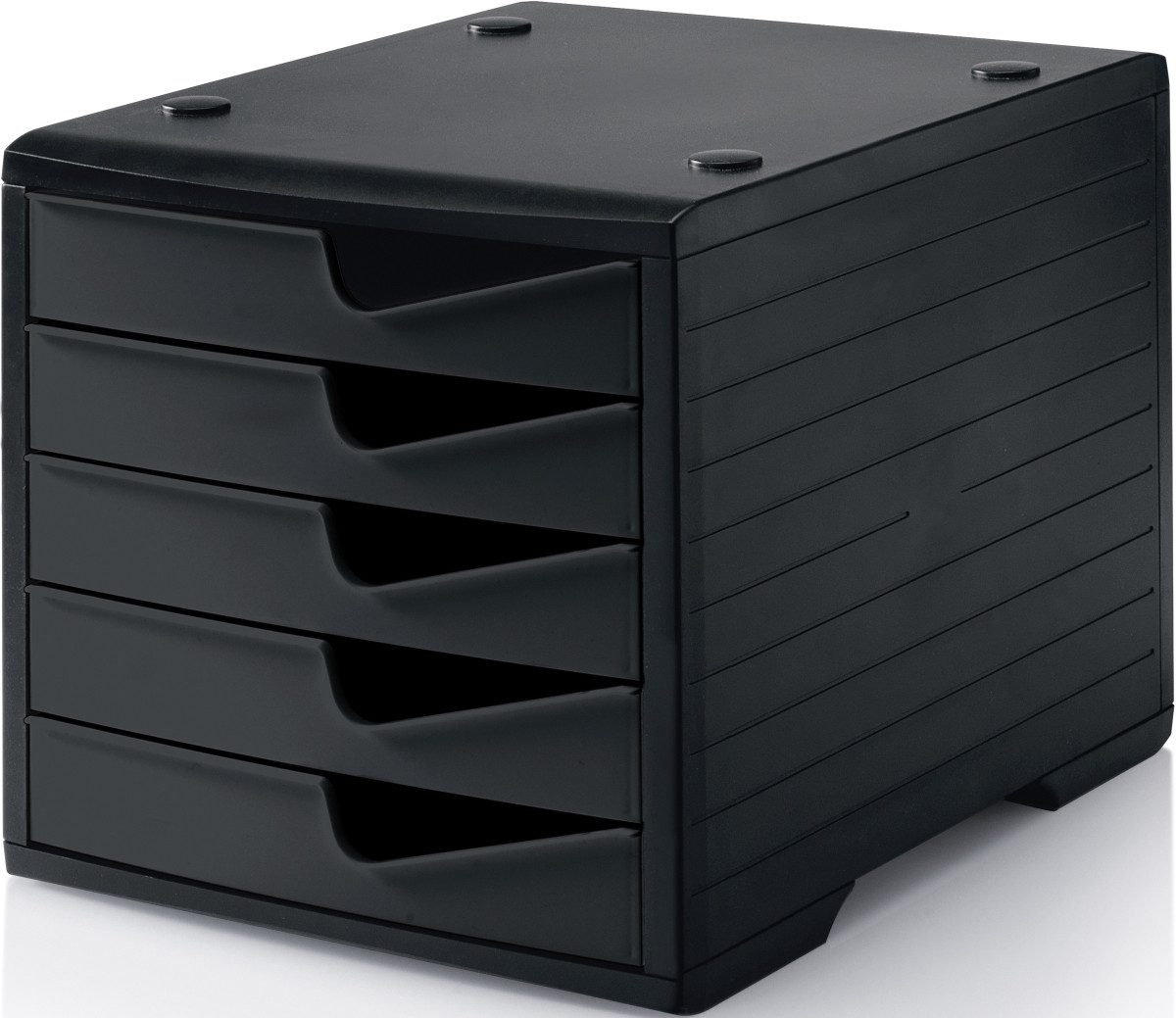 Organizer Schubladenbox styroswingbox 5 Schubladen schwarz/schwarz