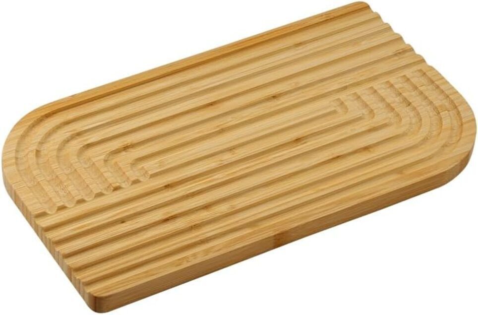 KESPER® Servierbrett Schneide- und Servierbrett mit feiner Rillenstruktur, 35 x 20 x 1,5 cm, (1-St)