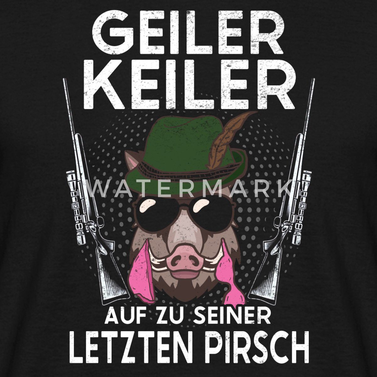 Spreadshirt T-Shirt Geiler Keiler Bräutigam Junggesellenabschied JGA Jäger Männer T-Shirt (1-tlg)