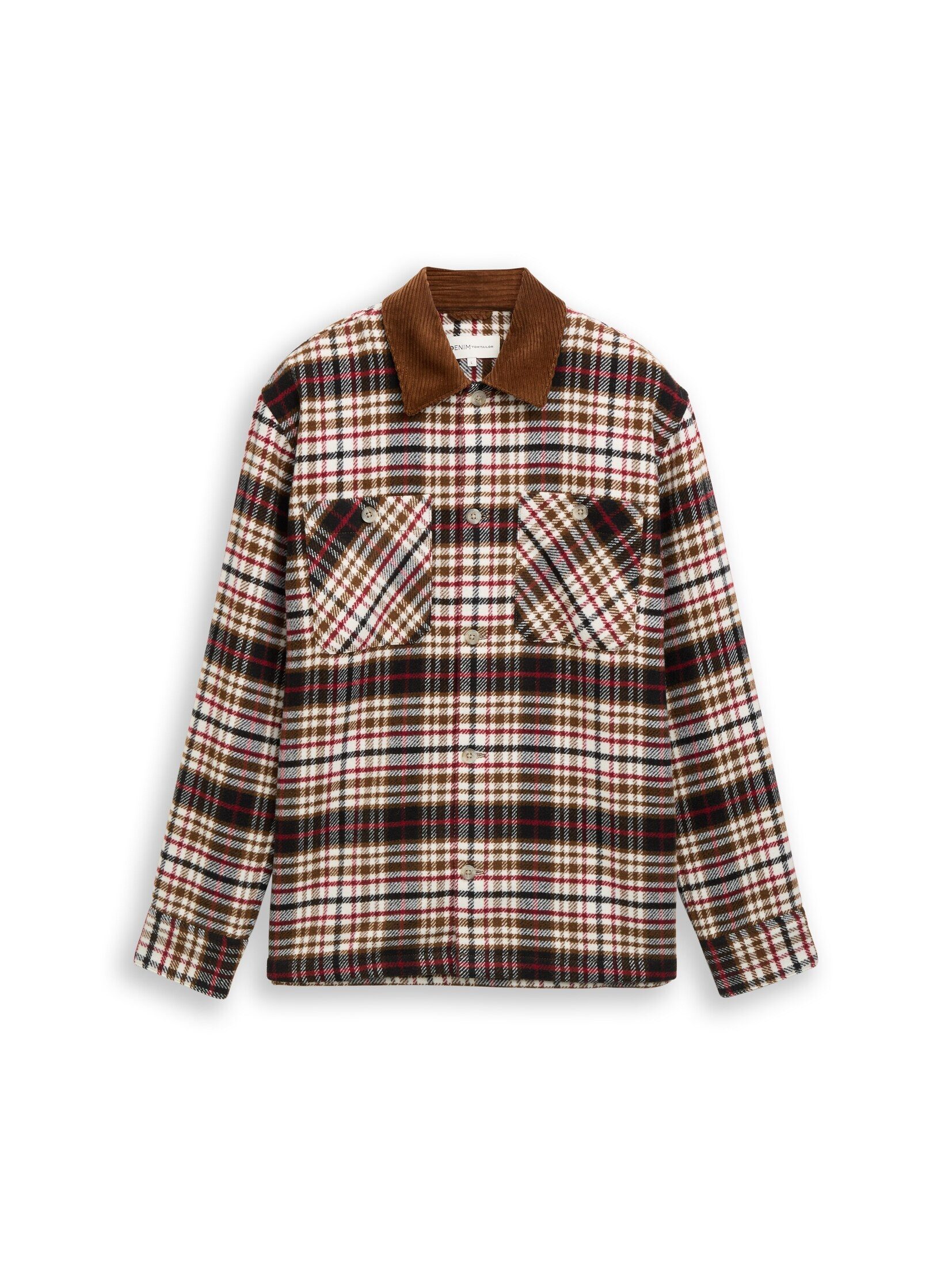 TOM TAILOR Denim Langarmhemd Blusen & Shirts Overshirt mit Karomuster