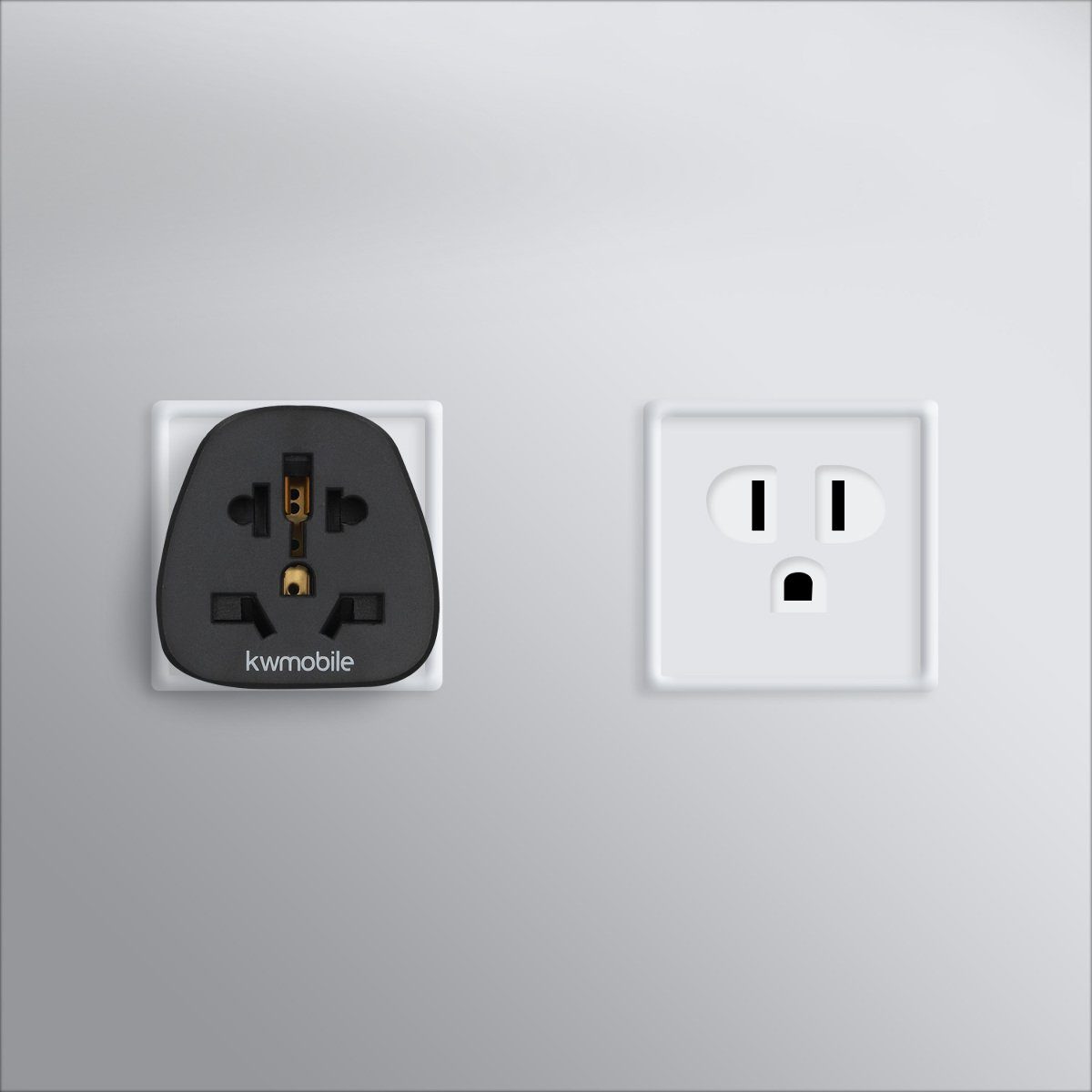 kwmobile 2x Reiseadapter USA Typ-B - Stromadapter für USA Steckdosen Adapter, 5.10 cm