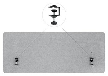 Pronomic Schutzwand Tischtrennwand - Schalldämmender Sichtschutz für Beruf und zu Hause (DiviDesk, 9 St., In 3 Höhen am Tisch zu befestigen), Textilbezug, Optimiert die Raumakustik