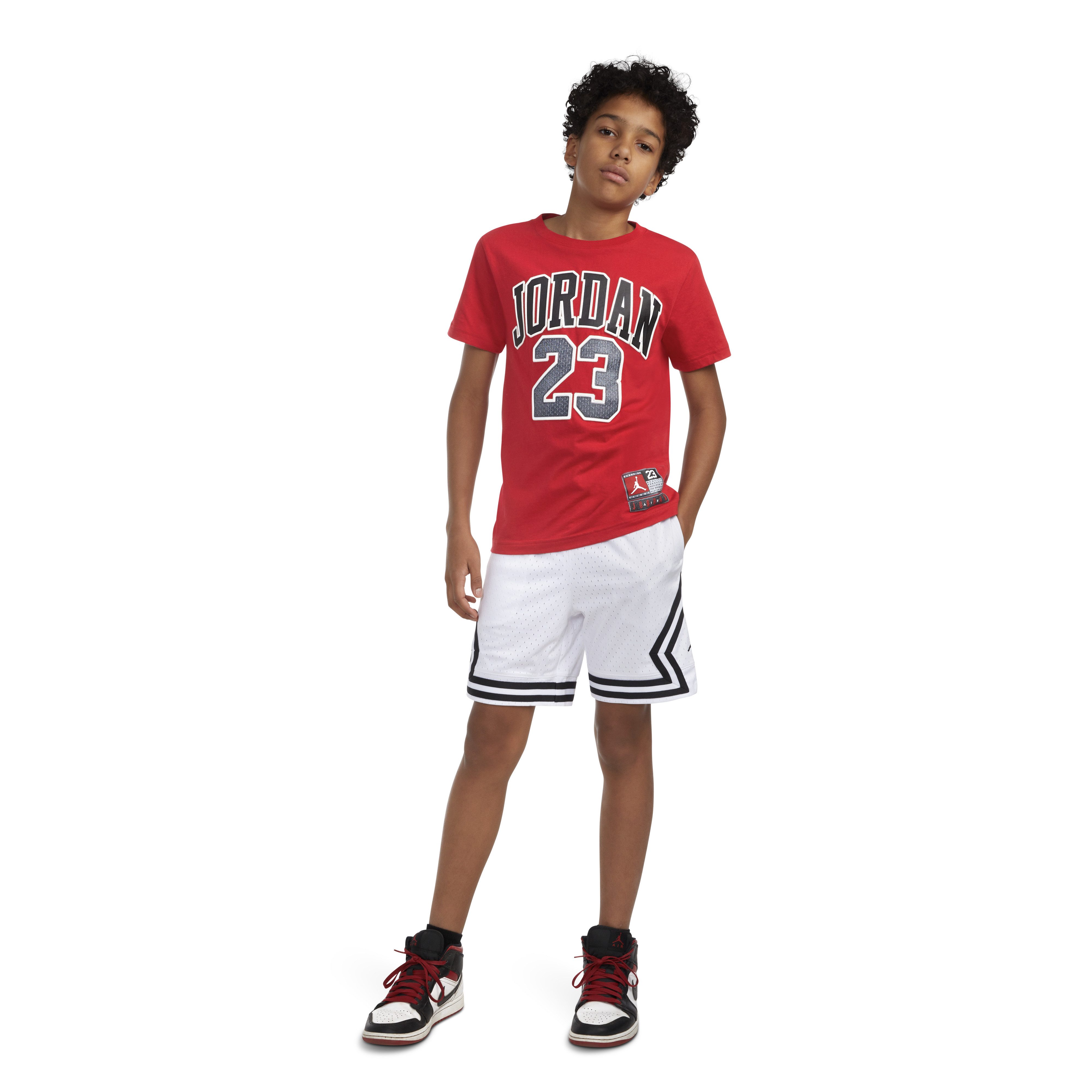 Jordan T-Shirt PRACTICE FLIGHT SS TEE mit Jordan-23-Schriftzug, Kurzarmdesign, aus Baumwolle und Polyester – Bild 4 von 5