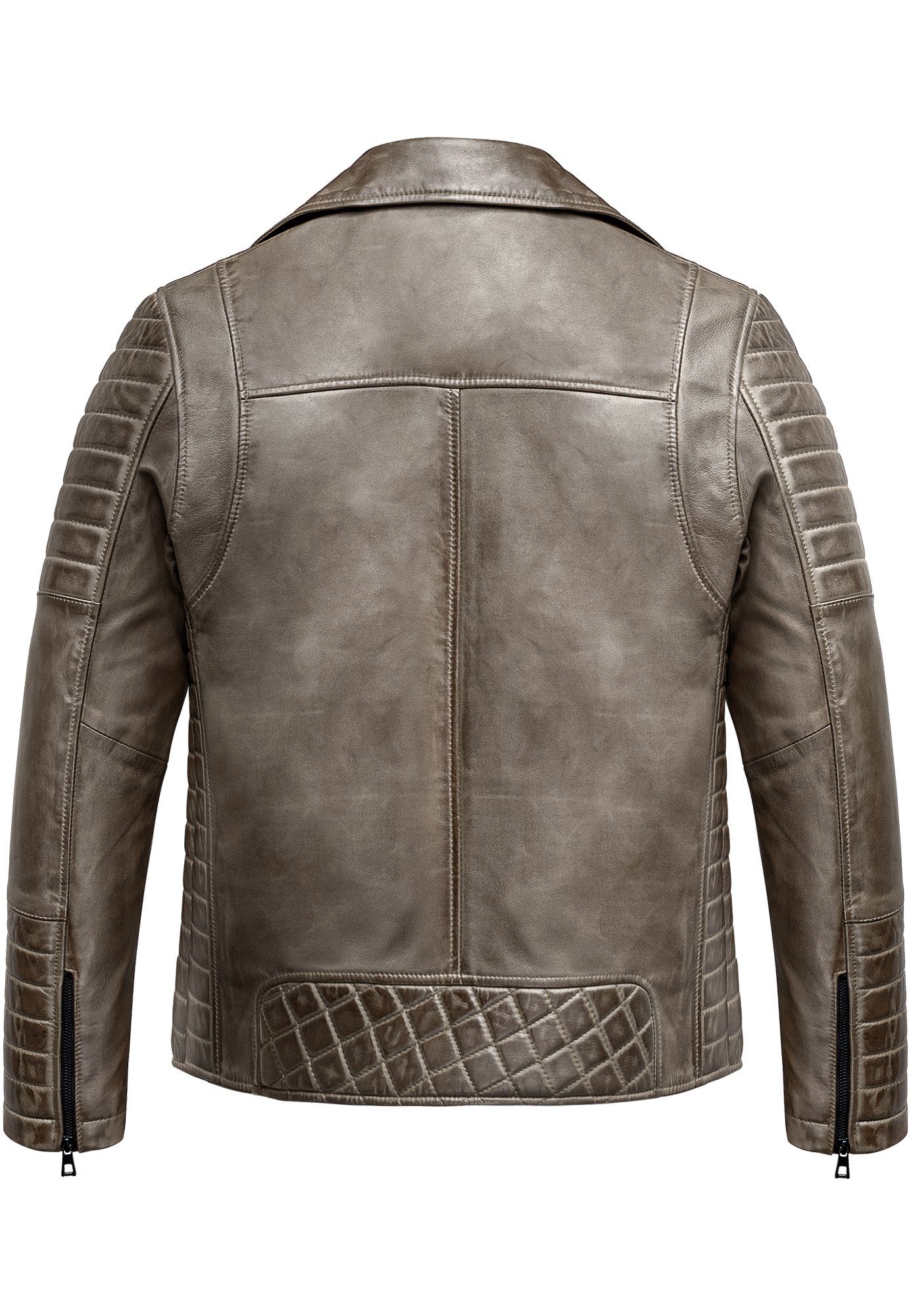 Amaci&Sons Lederjacke AMHERST Lederjacke Echtleder Herren Biker Zipper Jack günstig online kaufen