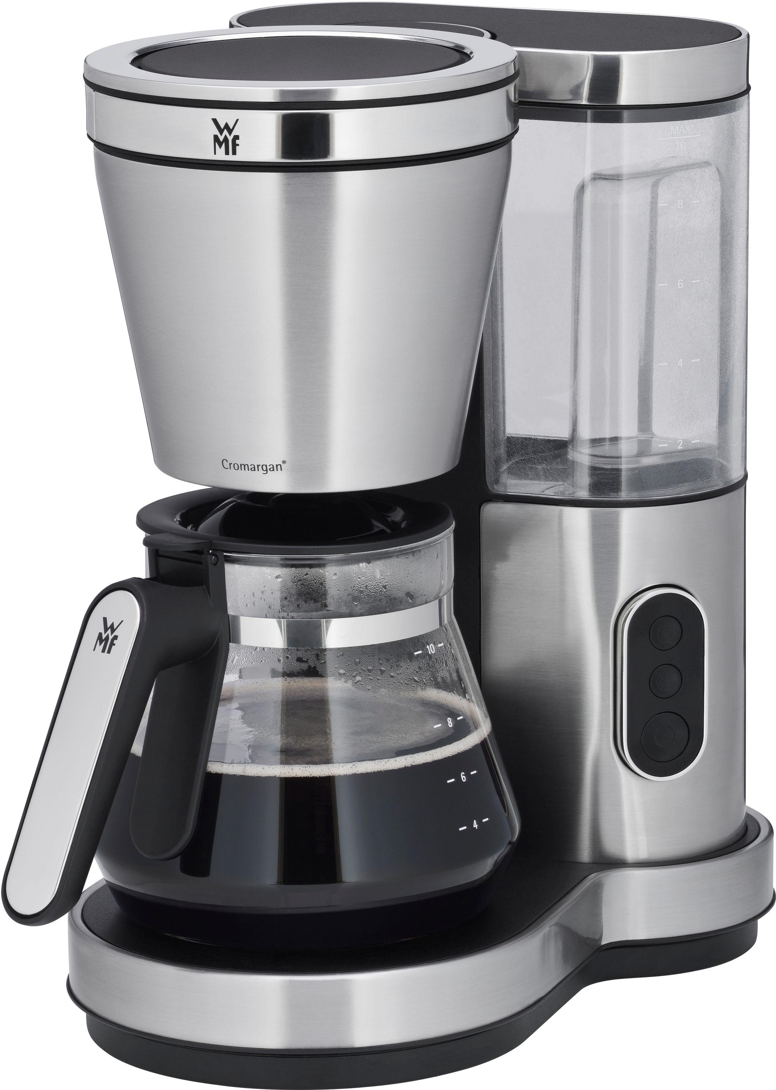 WMF Filterkaffeemaschine LONO Aroma Glas, Papierfilter 1x4 silberfarben