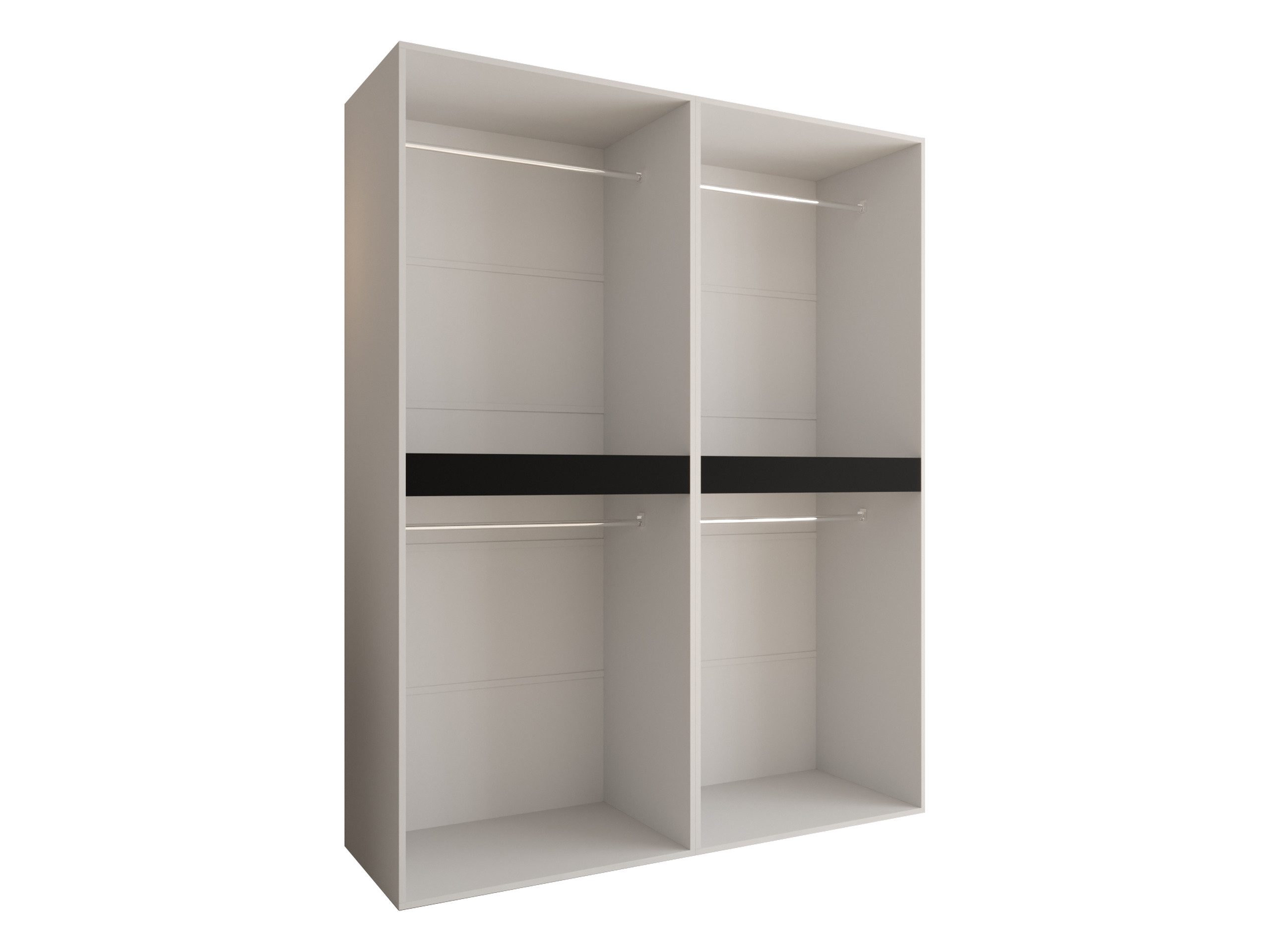MIRJAN24 Kleiderschrank Espresso 180 (mit acht Drehtüren) Scharniere mit gedämpftem Schließsystem, 180x50x203 cm – Bild 4 von 5