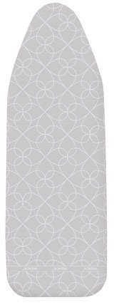 WENKO Bügelbrettbezug Modell Alu XL, Bügeltischbezug, Baumwolle mit Aluminiumbeschichtung, 140 x 48 cm