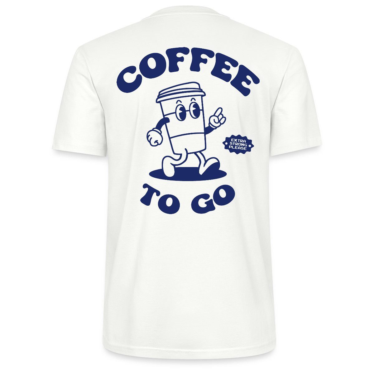 T-Shirt Coffee To Go Illustration Retro Unisex Bio T-Shirt