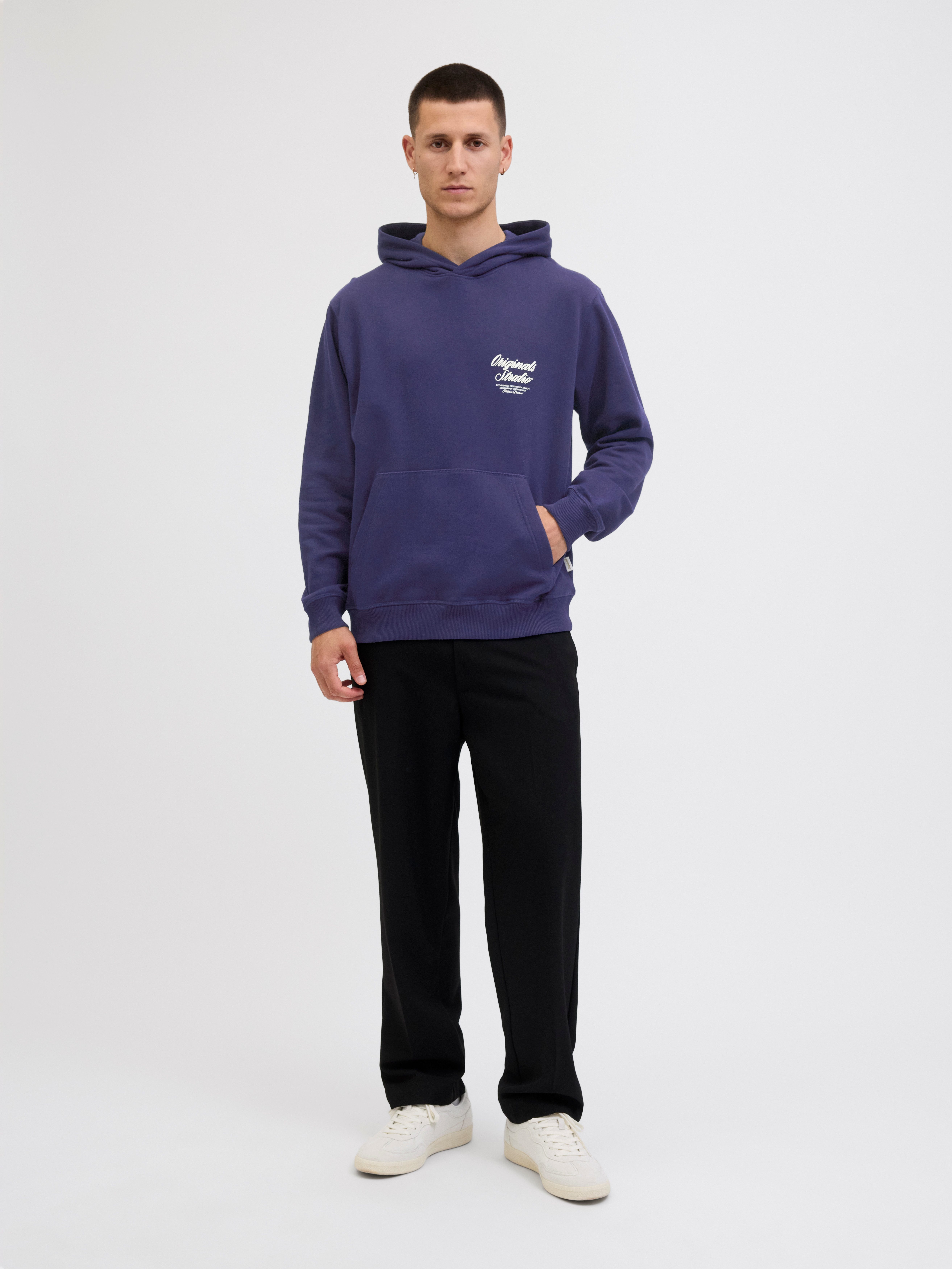 Jack & Jones Kapuzensweatshirt JORNORREBRO TYPO BACK SWEAT HOOD SN mit Print