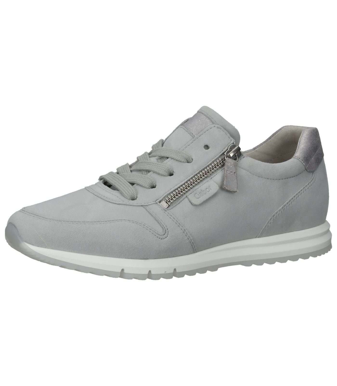 Gabor Sneaker Leder Hellgrau Sneaker