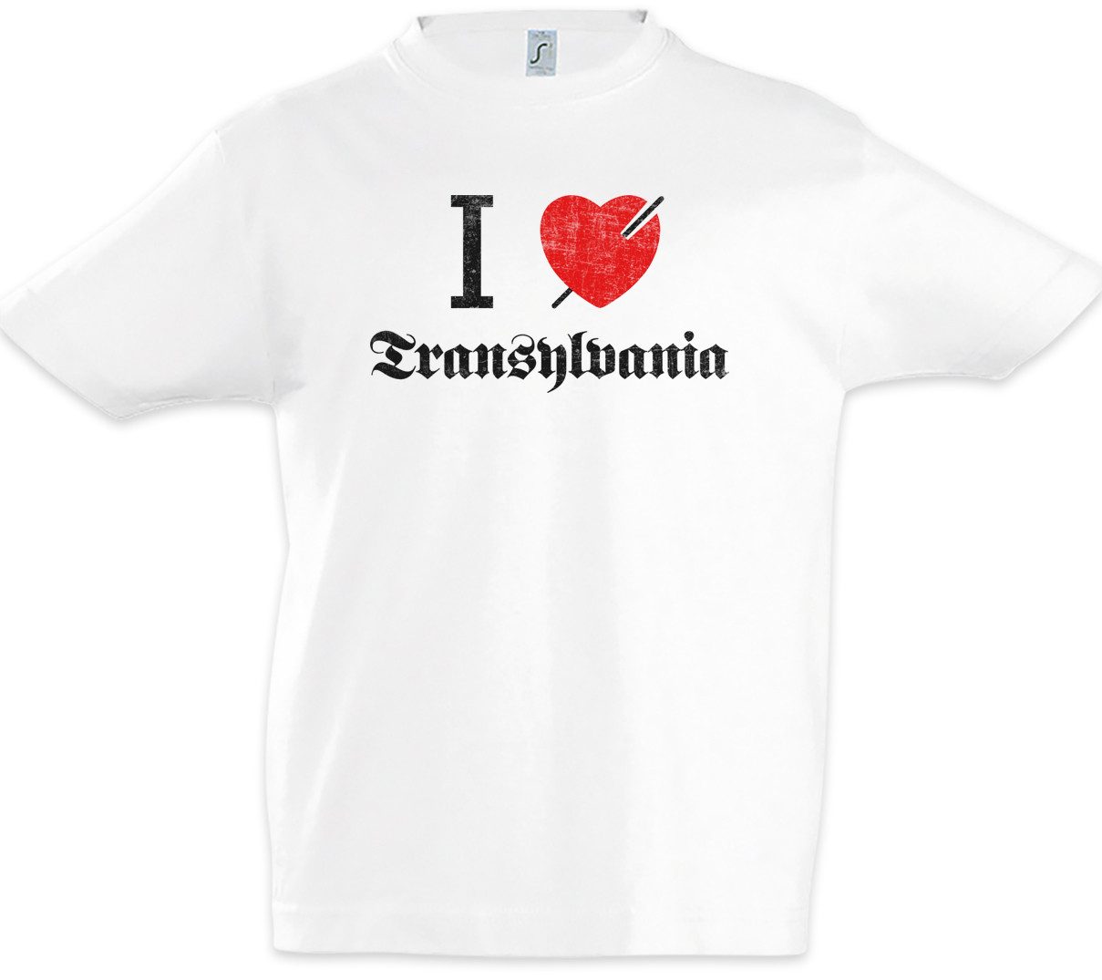 Print-Shirt I Love Transylvania Kinder T-Shirt Mayhem Oystein Aarseth Black Metal