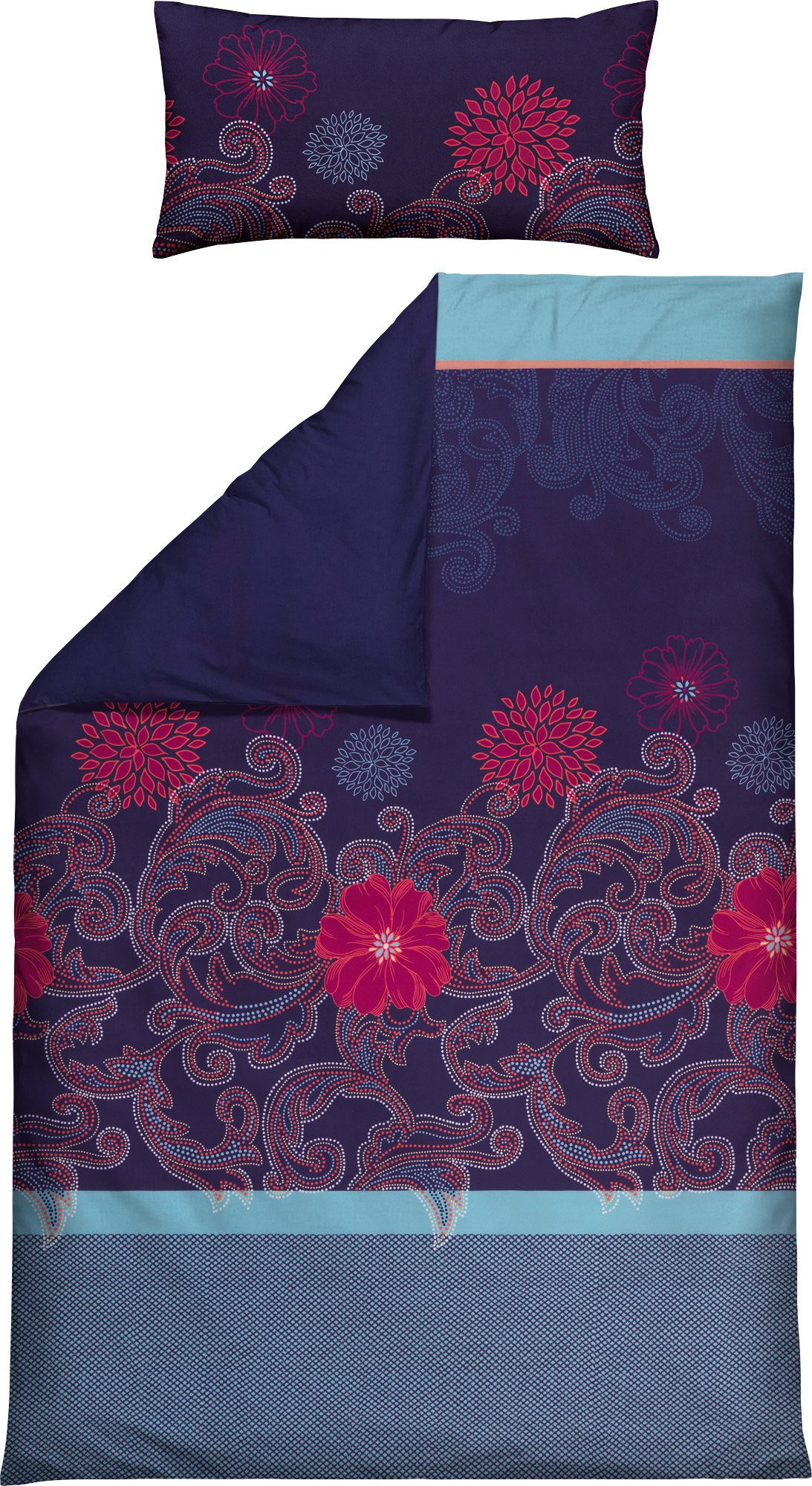 REDBEST Bettwäsche Wendebettwäsche, Mako-Satin, Satin Paisley günstig online kaufen