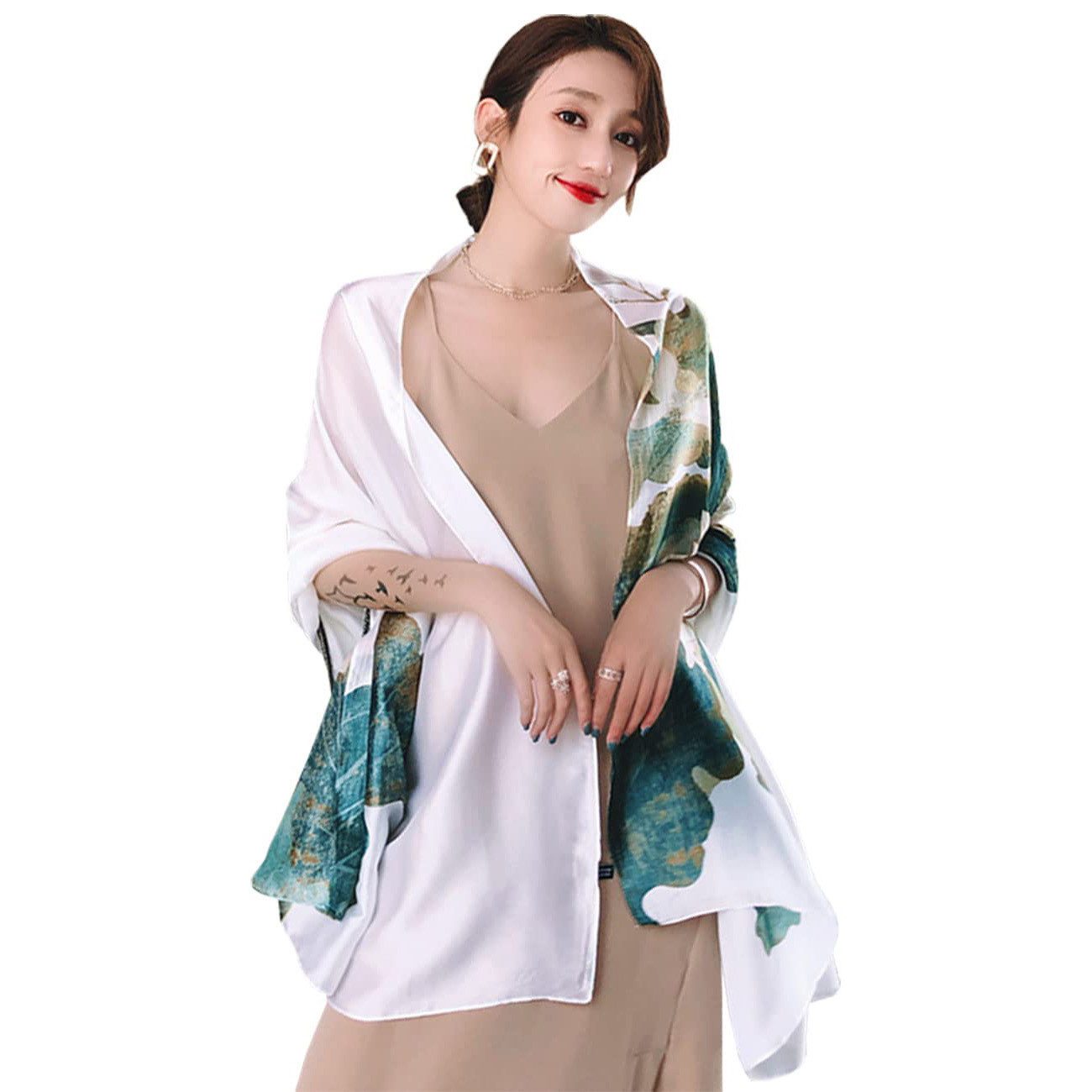 Coonoor Schal Blumen Schal, Elegante Stola, Damen Schal, Glatt und weich günstig online kaufen