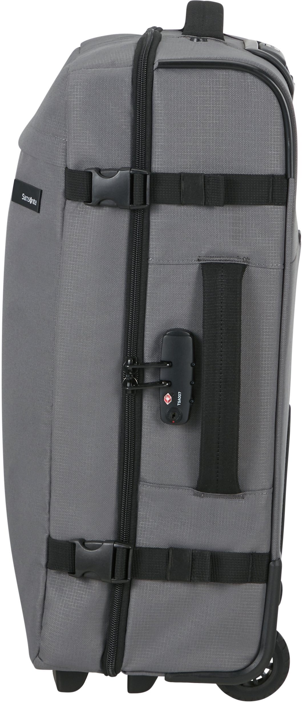 2 recyceltem cm, Drifter teilweise 55 Weichgepäck-Trolley Samsonite Roader, Material Rollen, aus Grey