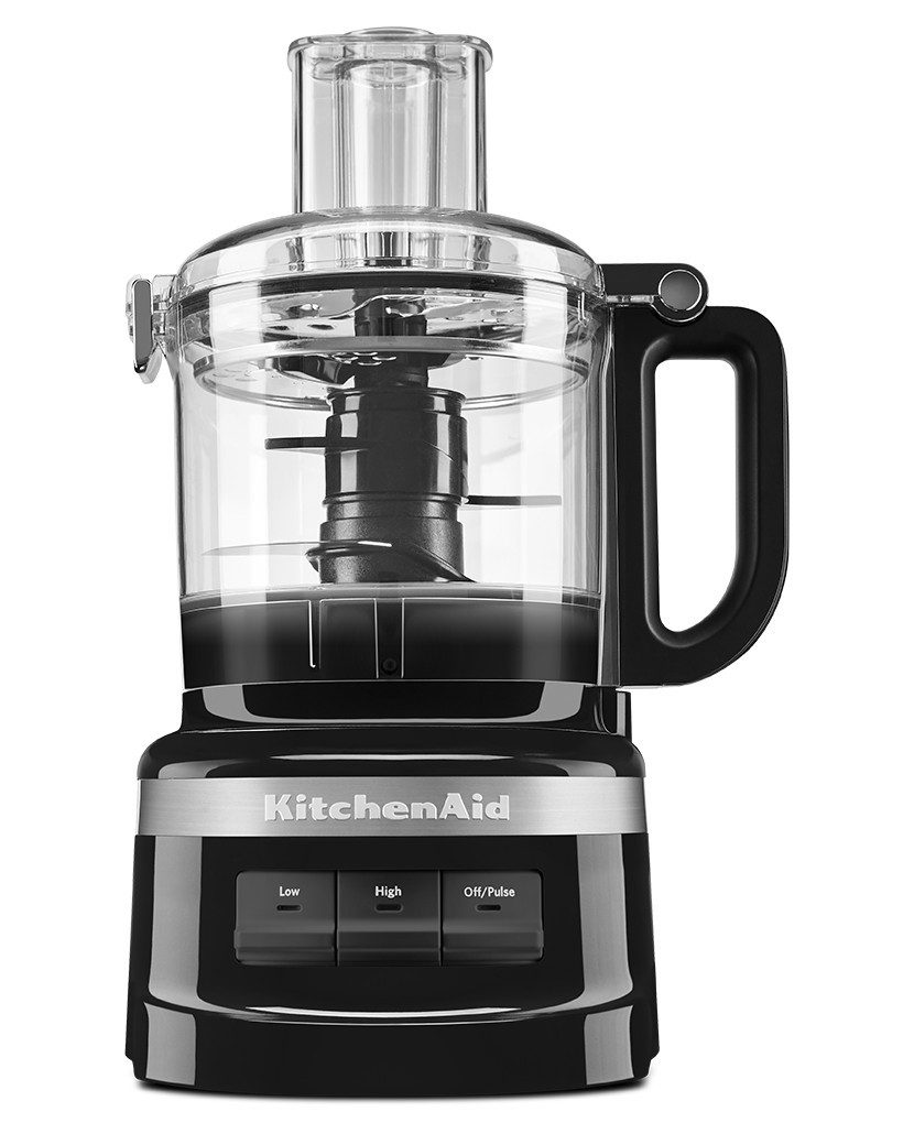 KitchenAid Küchenmaschine 5KFP0719EOB, 250 W, 1,7 l Schüssel, 1,7-l-Food Processor, 2-in-1-Einfüllstutzen, LED-Bedienelemente
