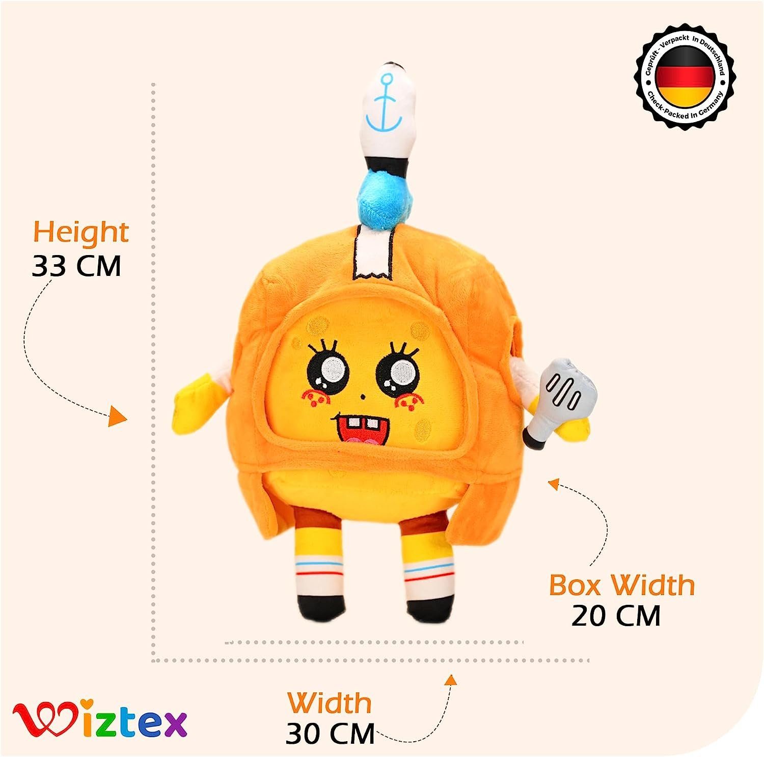 Wiztex Kuscheltier Lankybox Plüschfigur 14-33 cm günstig online kaufen