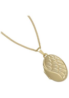 JOBO Medallionanhänger Anhänger Medaillon oval, 333 Gold