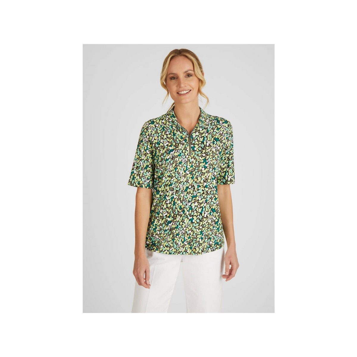 Rabe (1-tlg) Limette Langarmshirt gelb