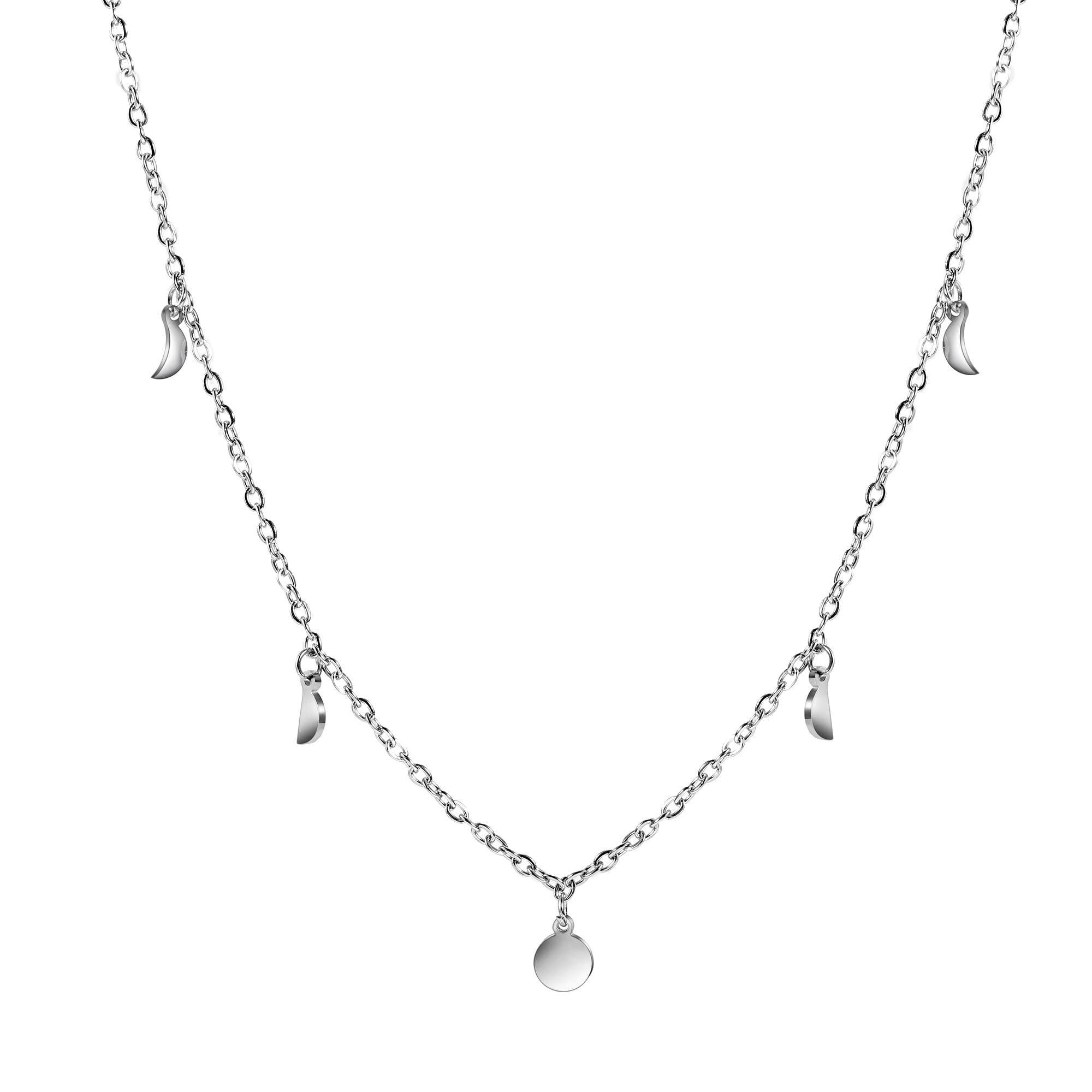 Kette mit Anhänger Half Moon Coin