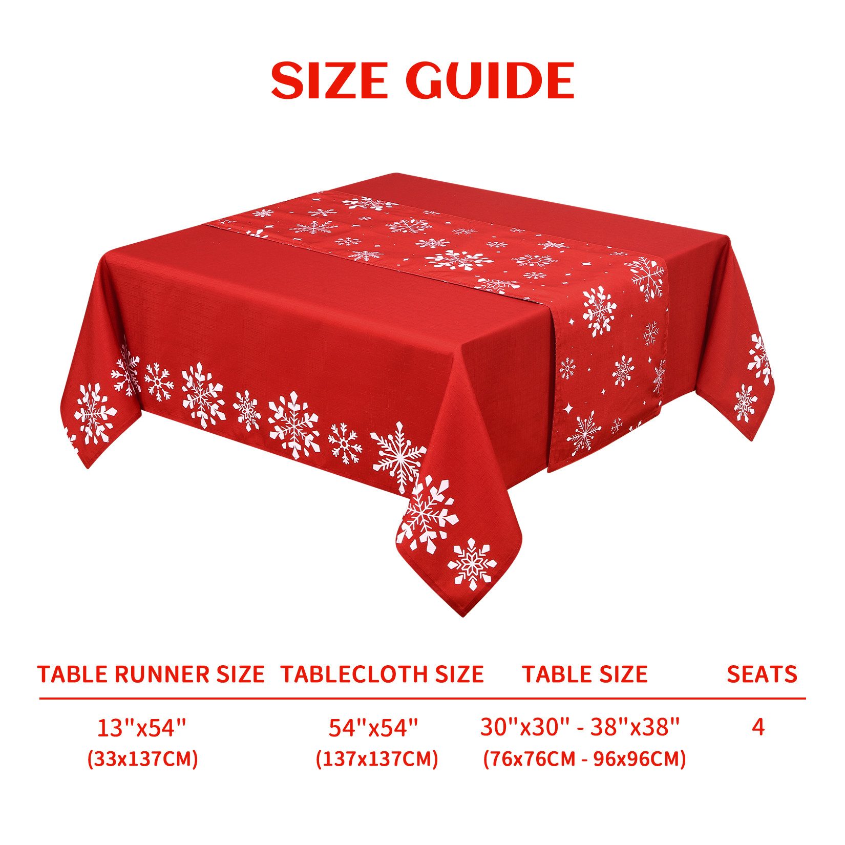 GarveeMore Tischdecke Weihnachts-Schneeflocken/Schneemann/Hirsch-Tischdecke günstig online kaufen