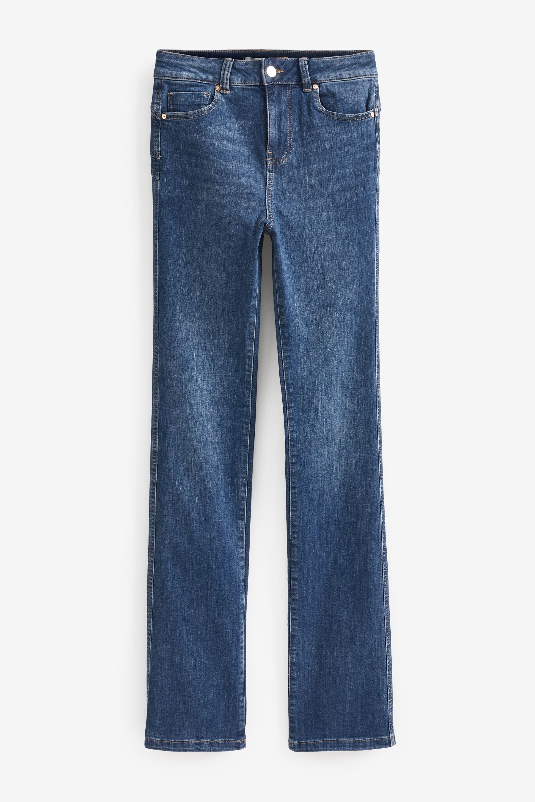 Next Push-up-Jeans Push-up Bootcut-Jeans (1-tlg) Mid Blue